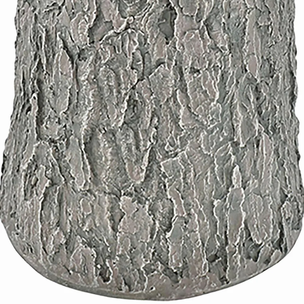 BAKAJI Base de soporte para árbol de Navidad de resina, tronco realista navideño, reproducción fiel a la realidad, sólida y resistente, enganche universal de 40 mm ganchos para ajuste de altura (41 cm