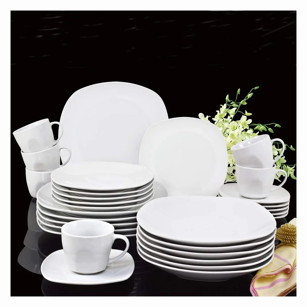 Retsch Arzberg 500031301 Vajilla combinada Fino para 6 personas, blanco (1 conjunto, 30 piezas)