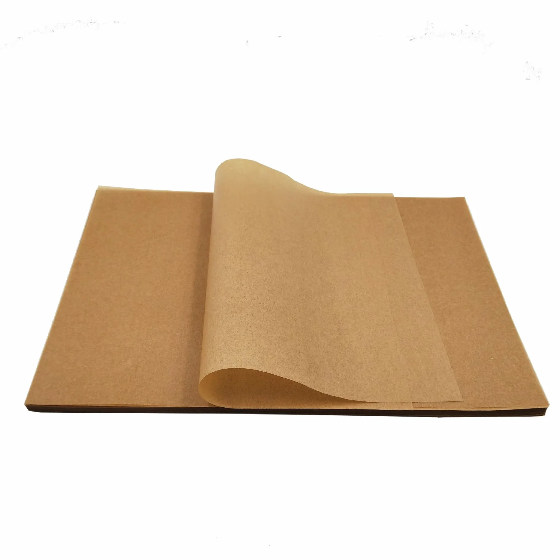 Hojas de papel para hornear, hojas de papel a prueba de grasa, papel de pergamino para hornear, papel de horno, hojas antiadherentes precortadas sin blanquear, 43 x 66 cm, paquete de 200