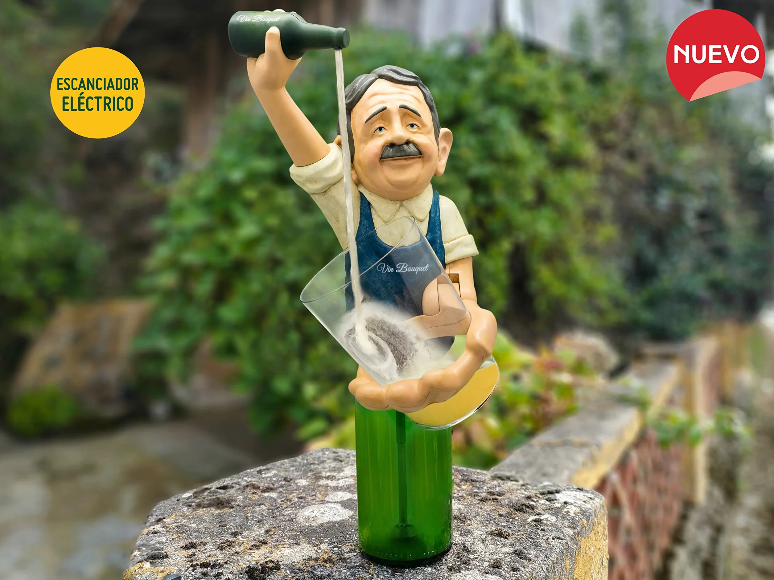 VB VIN BOUQUET Fia 850 Escanciador Manín Eléctrico, Automatico, Culin de Sidra Perfecto, Alta Calidad, Verde