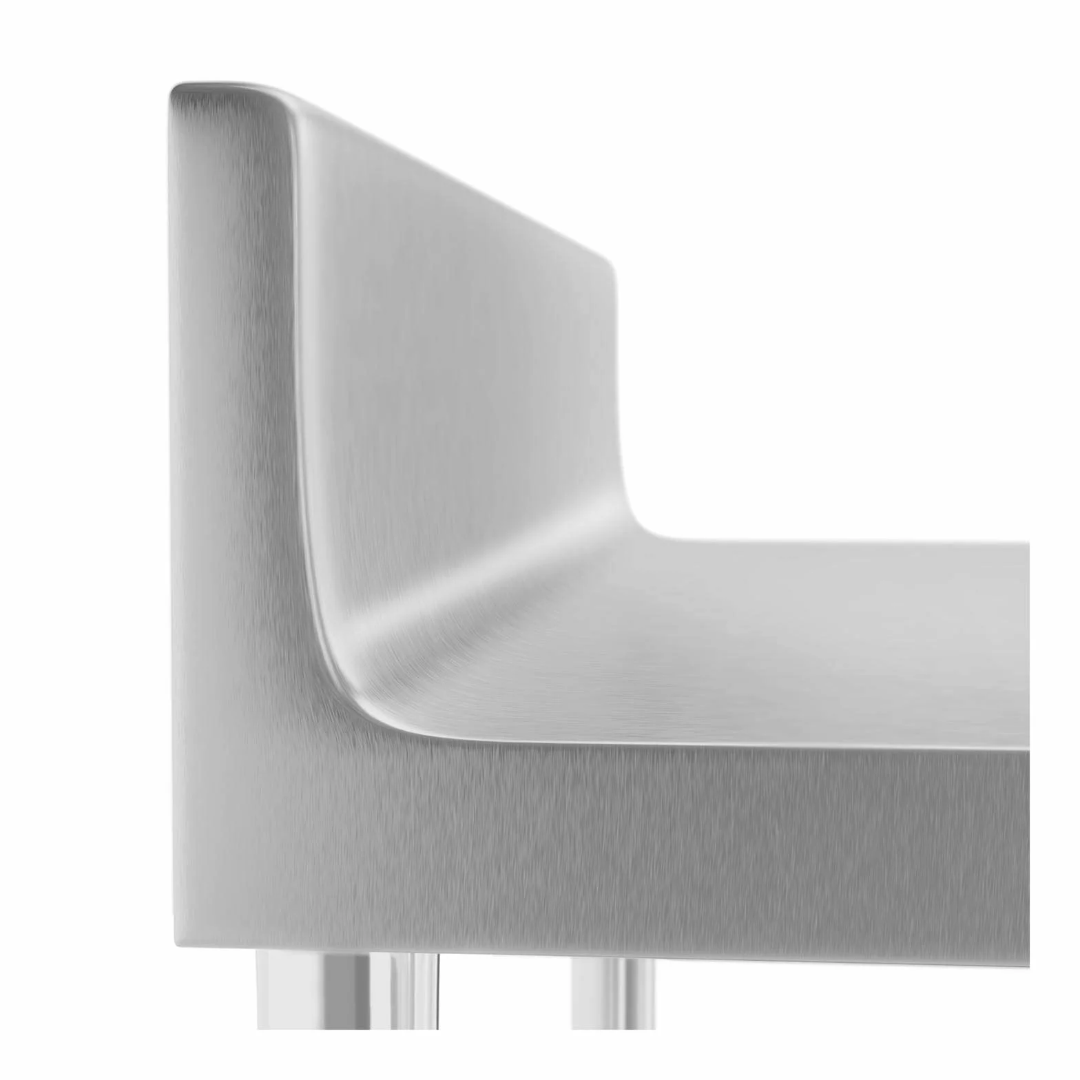 Royal Catering Mesa de Acero Inoxidable 60x60 cm RCAT-60/60-N Capacidad 250 kg