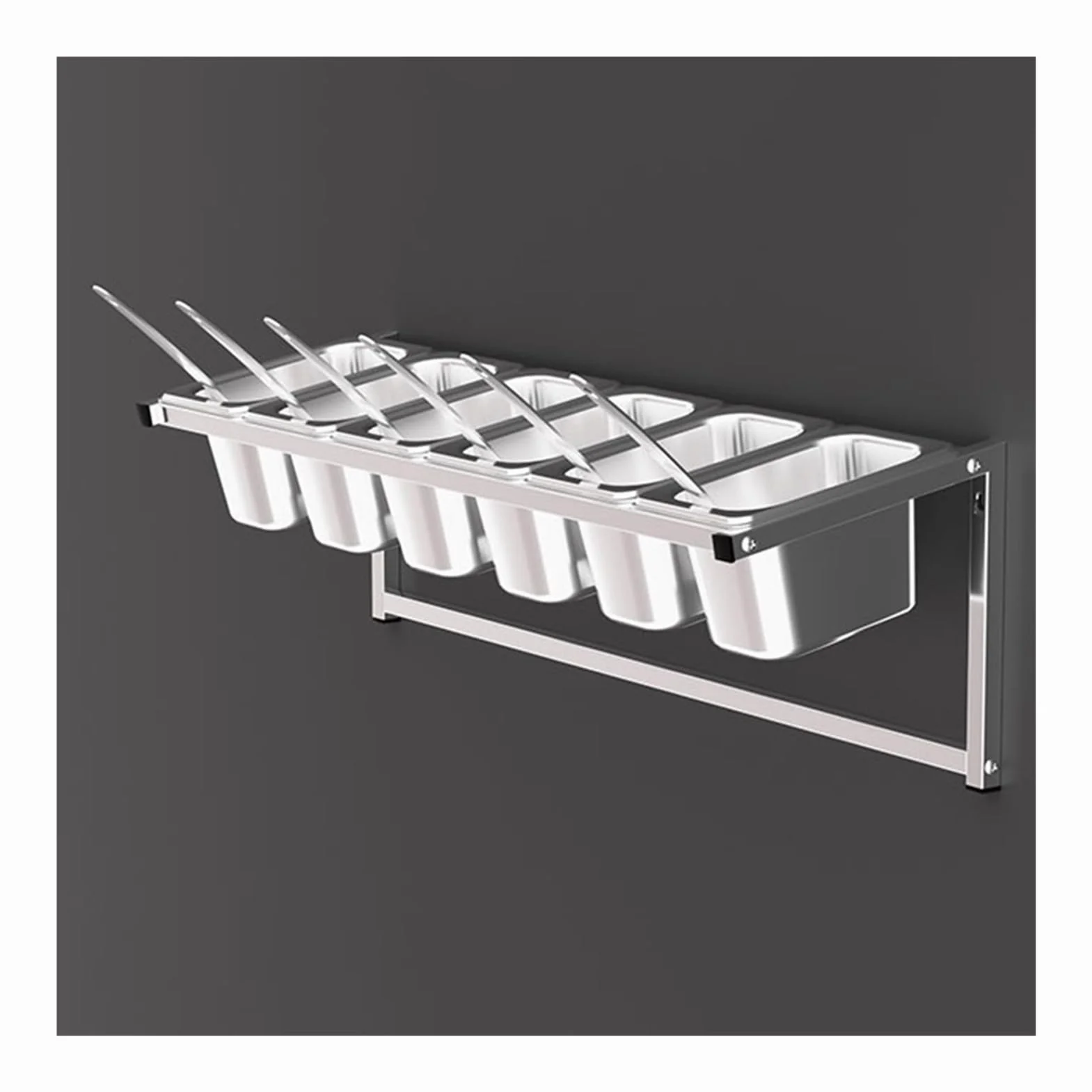 Juego de especias con dispensador montado en la pared para organización y almacenamiento de cocina