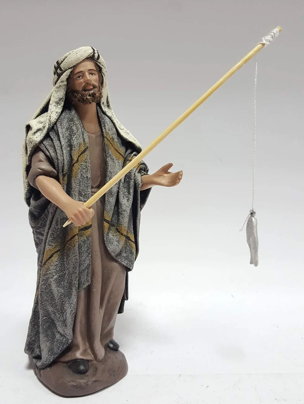 Pastor pescando para Figuras de 17 cm