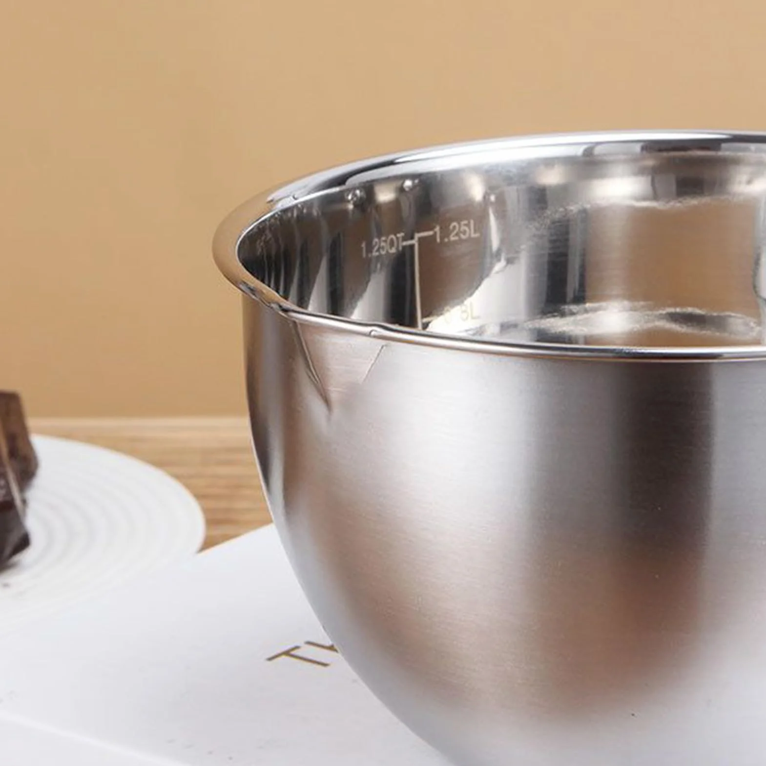 Acero inoxidable juego de olla baño maría 2,6 L y tazón 2 L con espátula silicona derretir chocolate