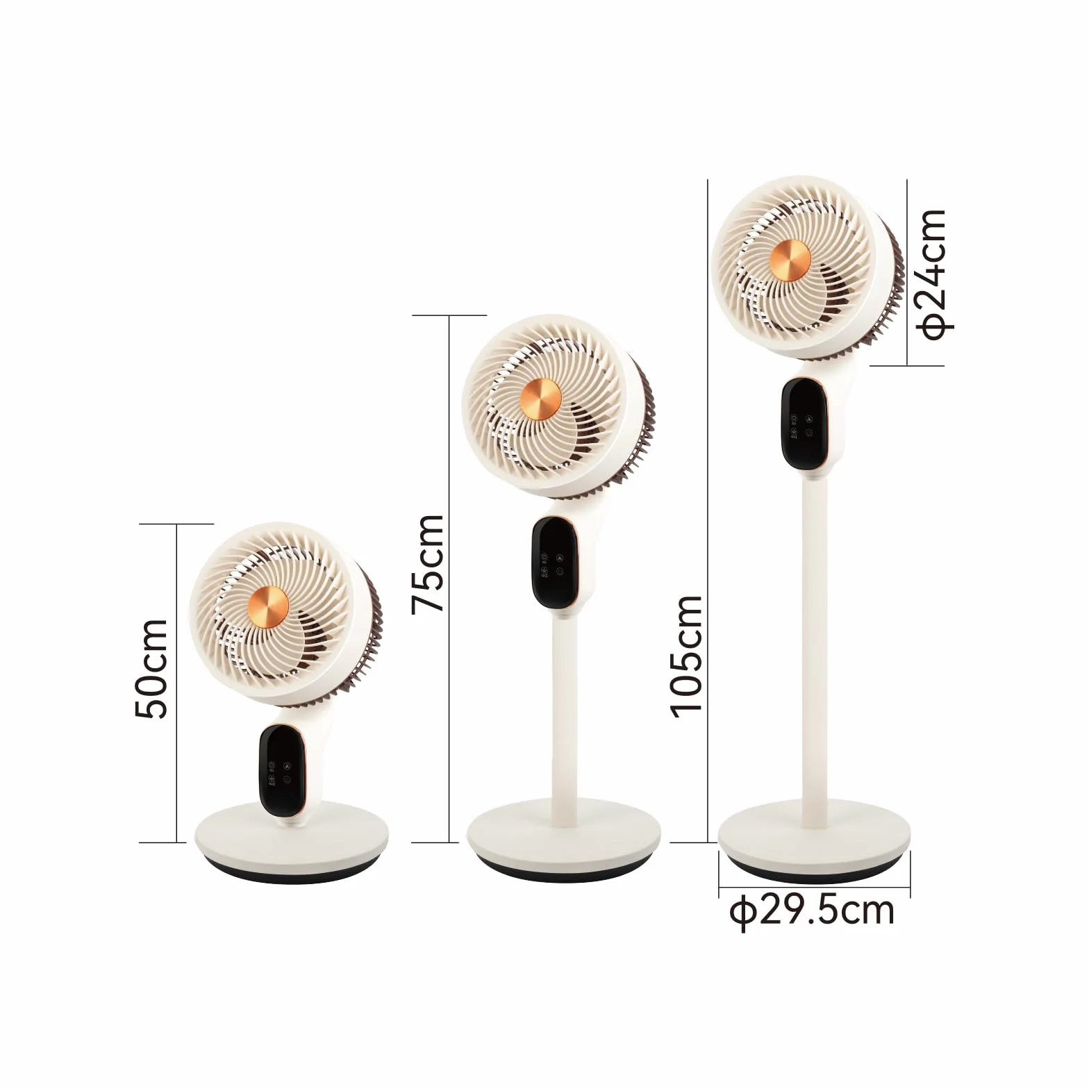Ventilador de pie silencioso, 50W, 18 cm de aspas, oscilación automática, 8 velocidades, altura regulable , inclinación ajustable, fácil control, temporizador de 12 horas, ideal para dormitorio.