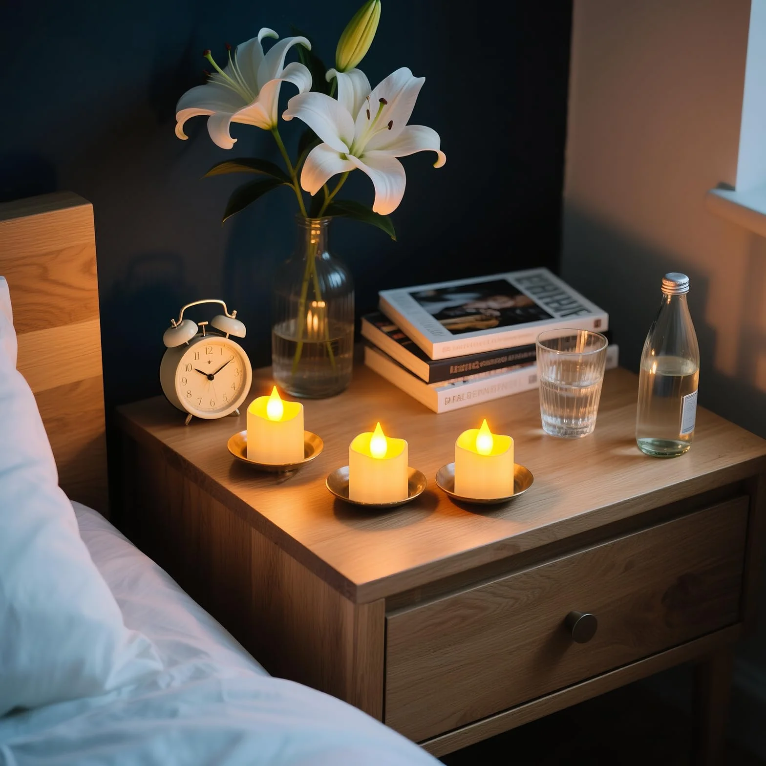 Yme 12 Piezas Velas de Té LED Recargables USB con Base de Carga, Vela LED Efecto Llama Velas Electricas Decorativas con Mando a Distancia para Halloween Navidad Fiesta Hogar Cara Decoración