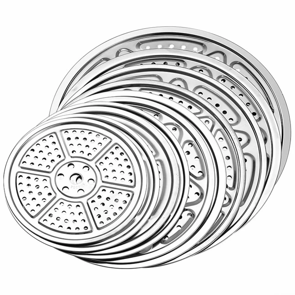 Bandeja de vapor de acero inoxidable 304, redonda para cocinar al vapor, 29 cm