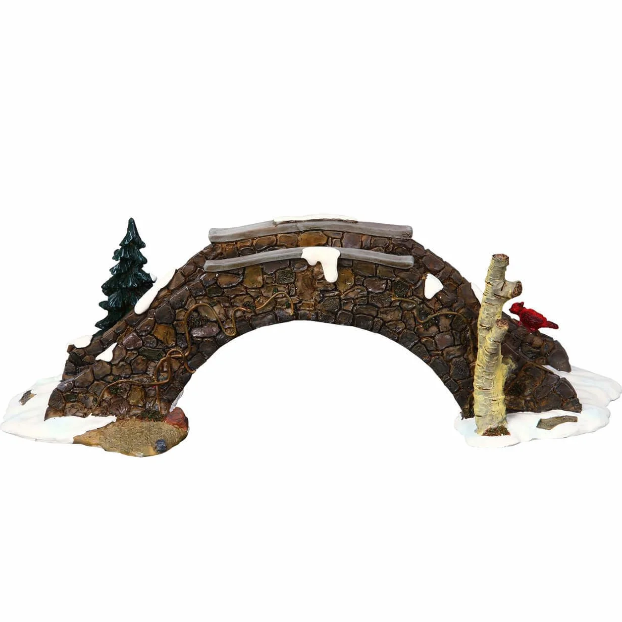 Lemax Accesorio de Pueblo navideño: Puente de Piedra Antigua, poliresina