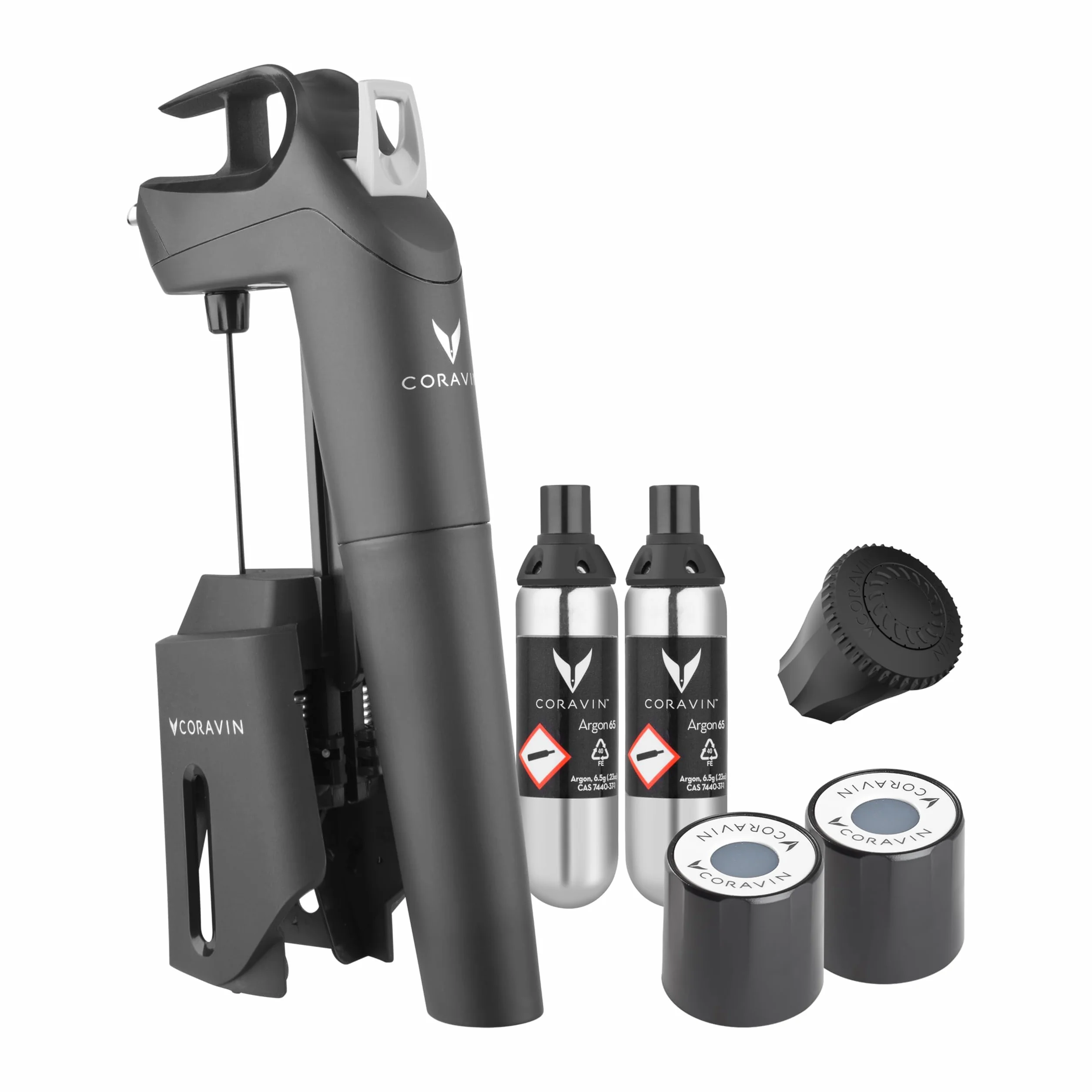 Pack Accessoires autour du vin Coravin Timeless Three+ Noir