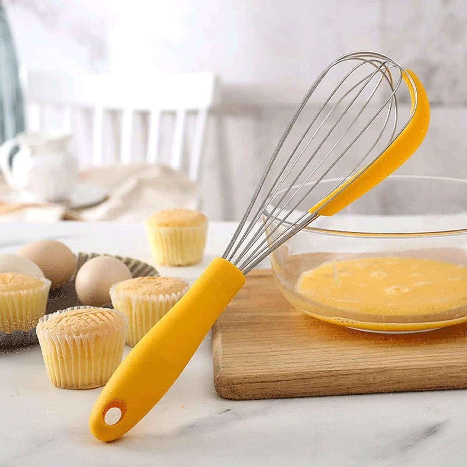 Batidora Cocina Galletas Batidor De Huevos Manual Giratorio Multifuncional, Cocina, Herramientas For Hornear, Mezclador Harina Silicona Hogar Leche(Black)
