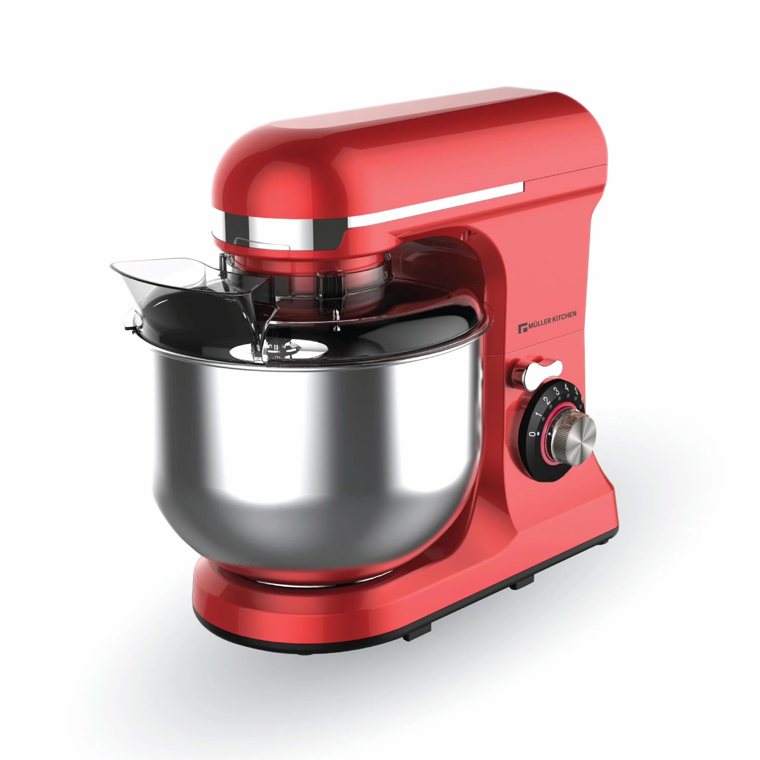 Müller Kitchen MK-6039 Robot de cocina 7L (incluye batidor, gancho para amasar y gancho para agitar, cubierta para el polvo)