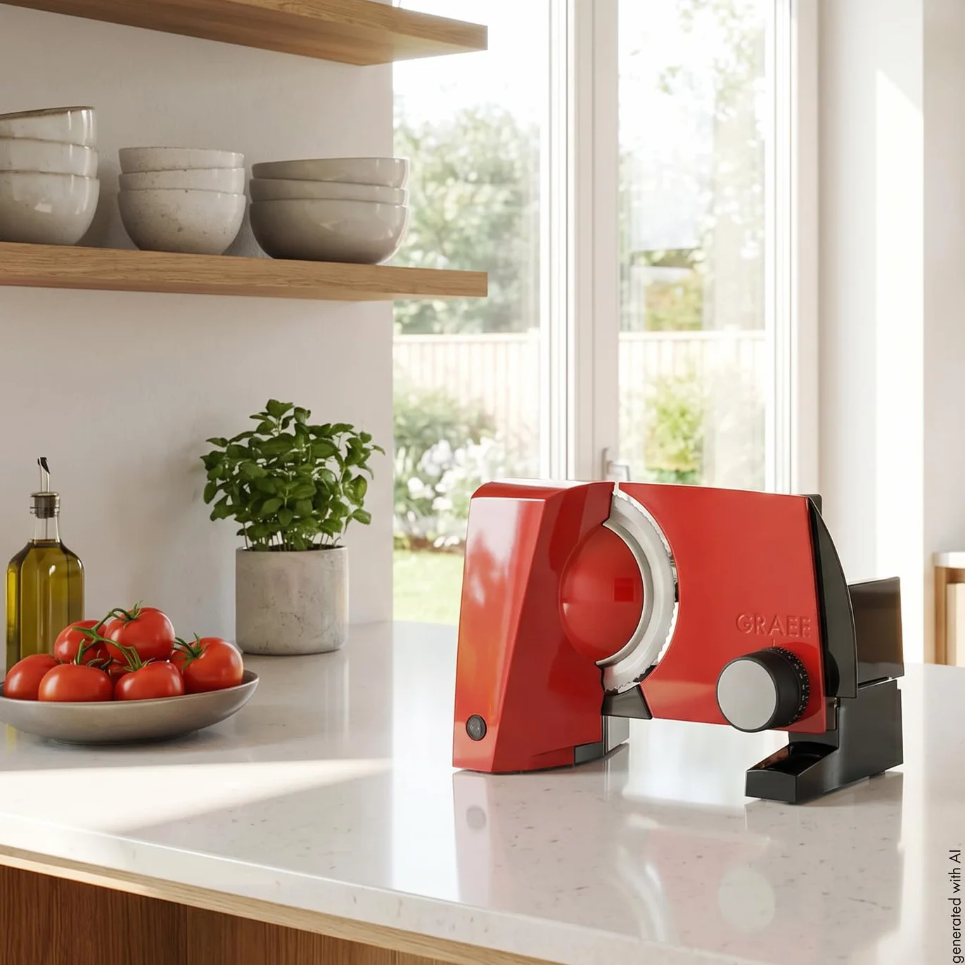 Graef S 10003 Cortafiambres, 170 W, Aluminio, Rojo