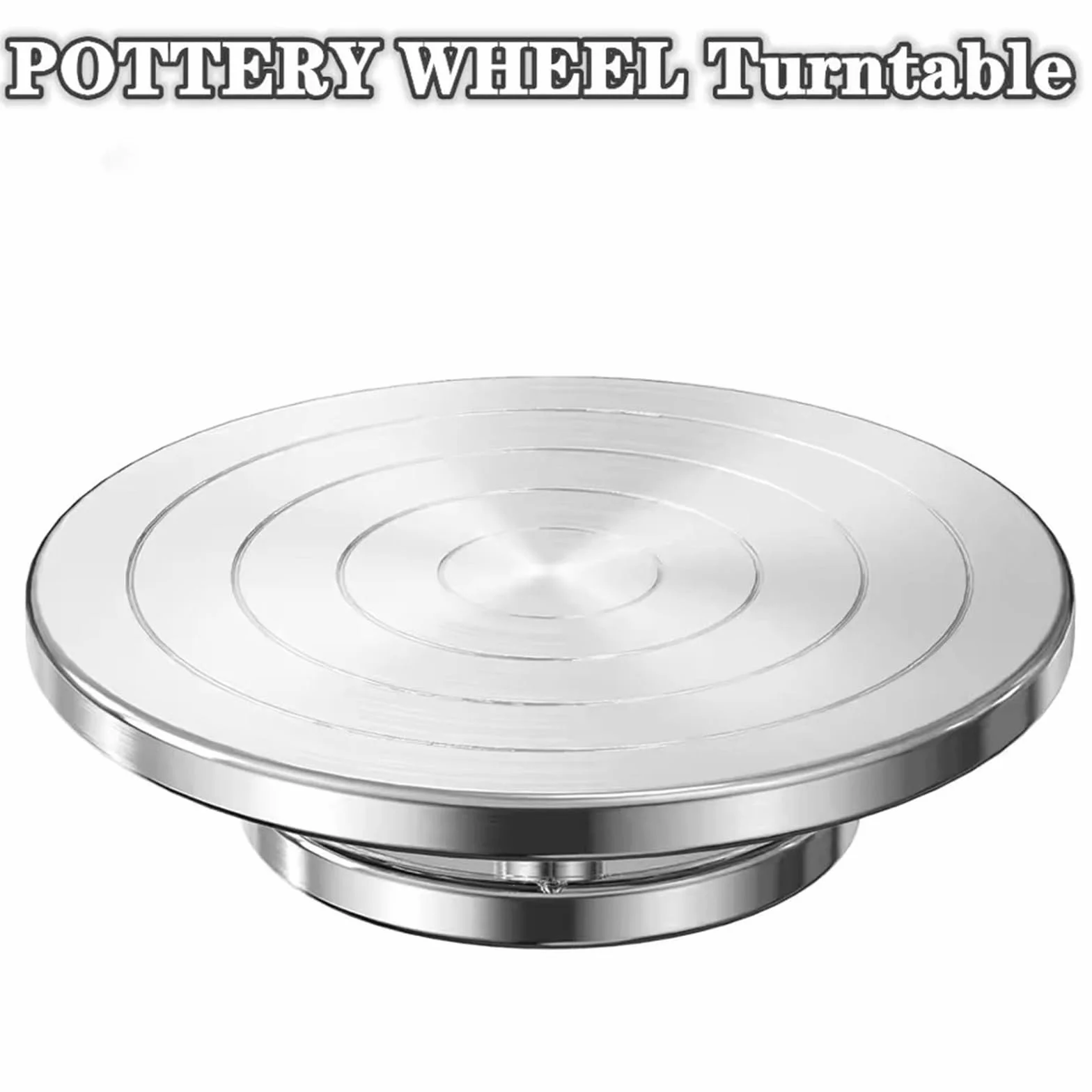 Torno Alfarero,Torno Ceramica Torno de cerámica aluminio 11-20 cm, plato giratorio for bricolaje, herramientas arcilla doble cara, soporte for pasteles y esculturas(B 20CM 1PCS)