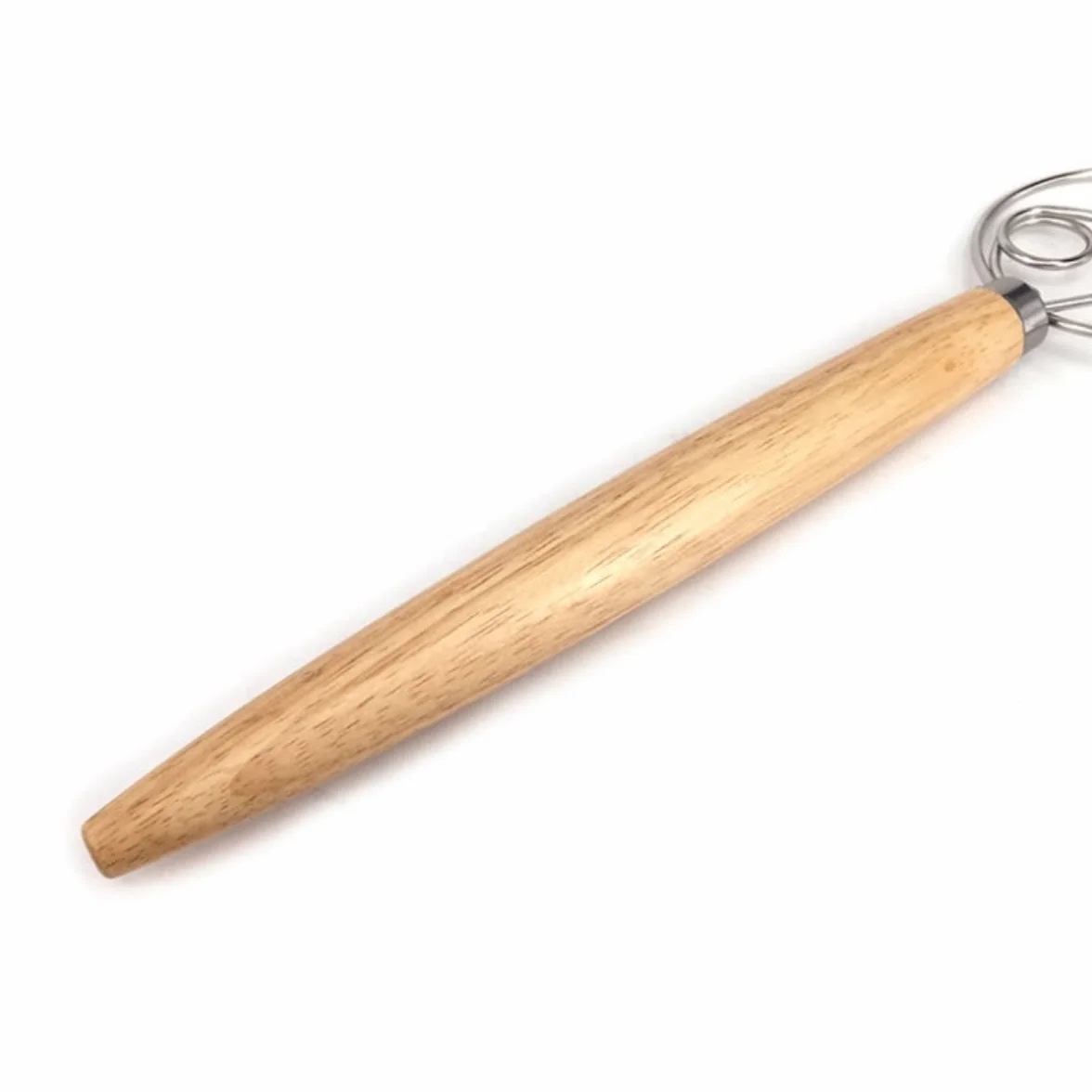 Batidor Varillas Cocina Mezclador Manual con Mango De Madera De Acero Inoxidable For Pan Y Masa, Herramientas For Mezclar Y Hornear En La Cocina Barillas Batir Batidor De Huevo