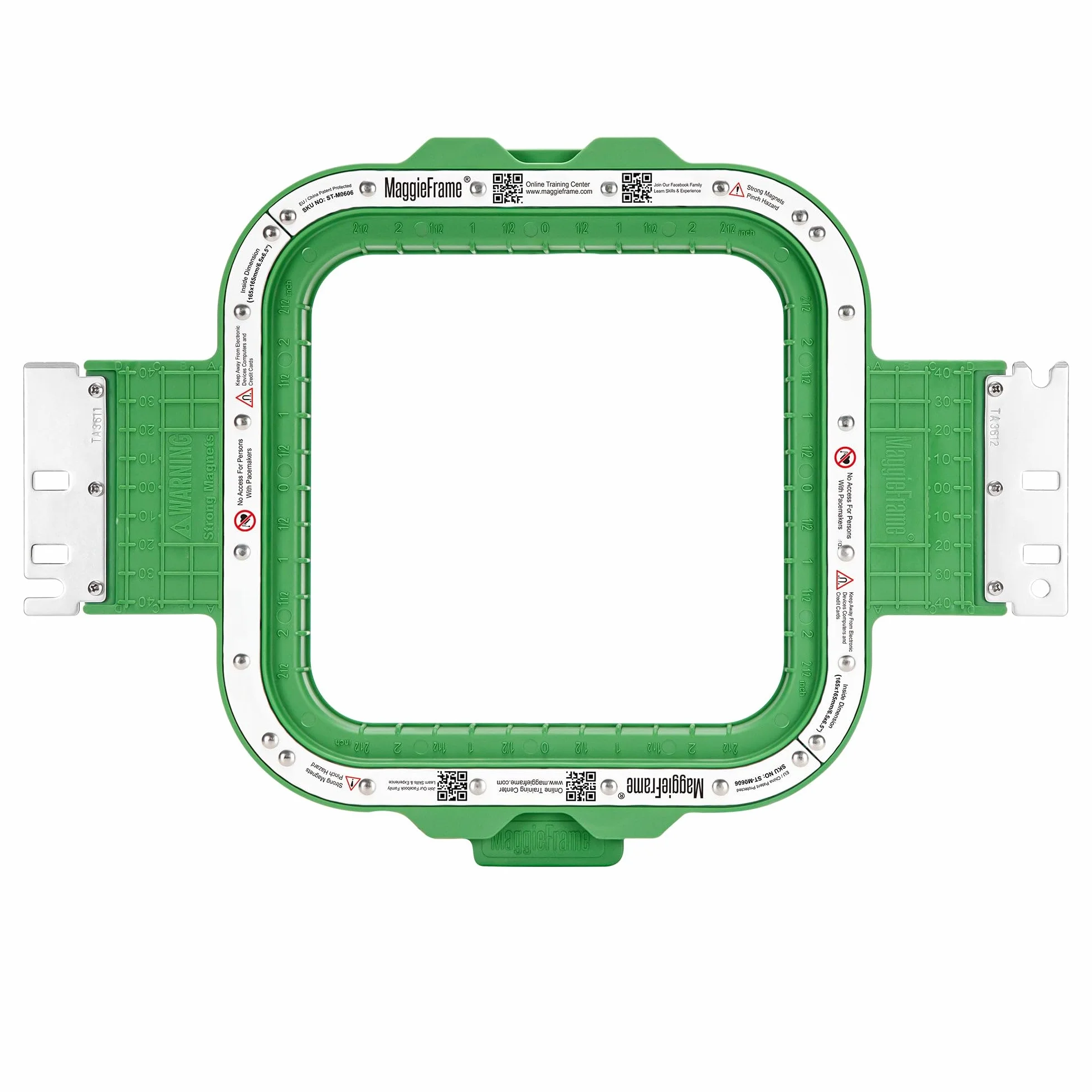 Brewland Bastidor de bordado magnético 165x165mm para Smartstitch S-1501 | Compatible con Smartstitch S-1201, S-1001, S-1502HC, S-1501 Ultra, S-1501 Plus, S-1504HC; 6.5x6.5inch