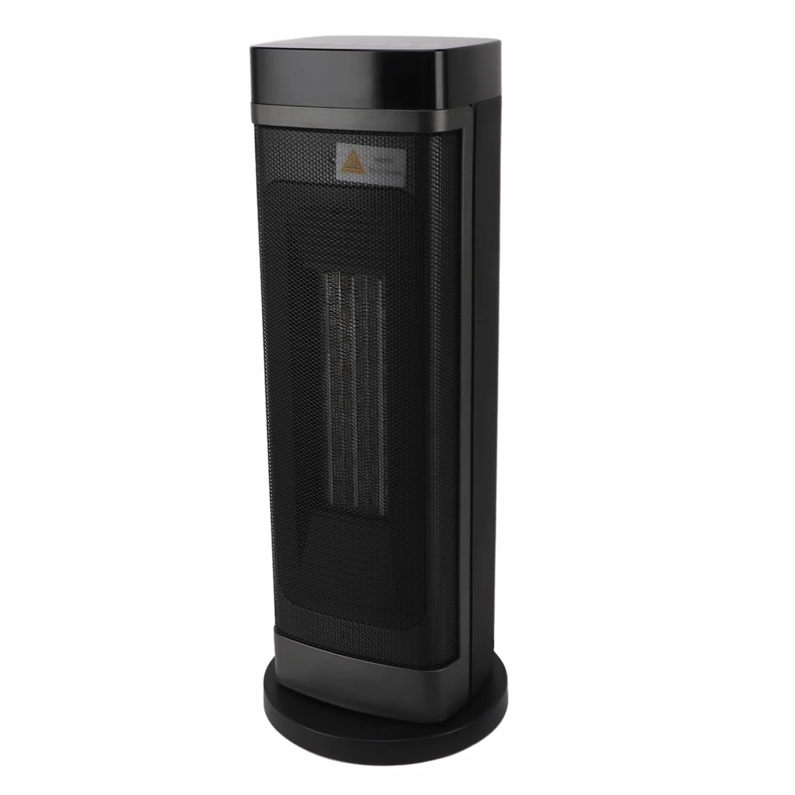 Fdit Calefactor Eléctrico Cerámico 1500W, Torre Oscilante 70° con Control Remoto, Termostato y Temporizador 1-9H, Apagado Automático, para Uso en Interiores Hogar Oficina (Enchufe europeo 220V)
