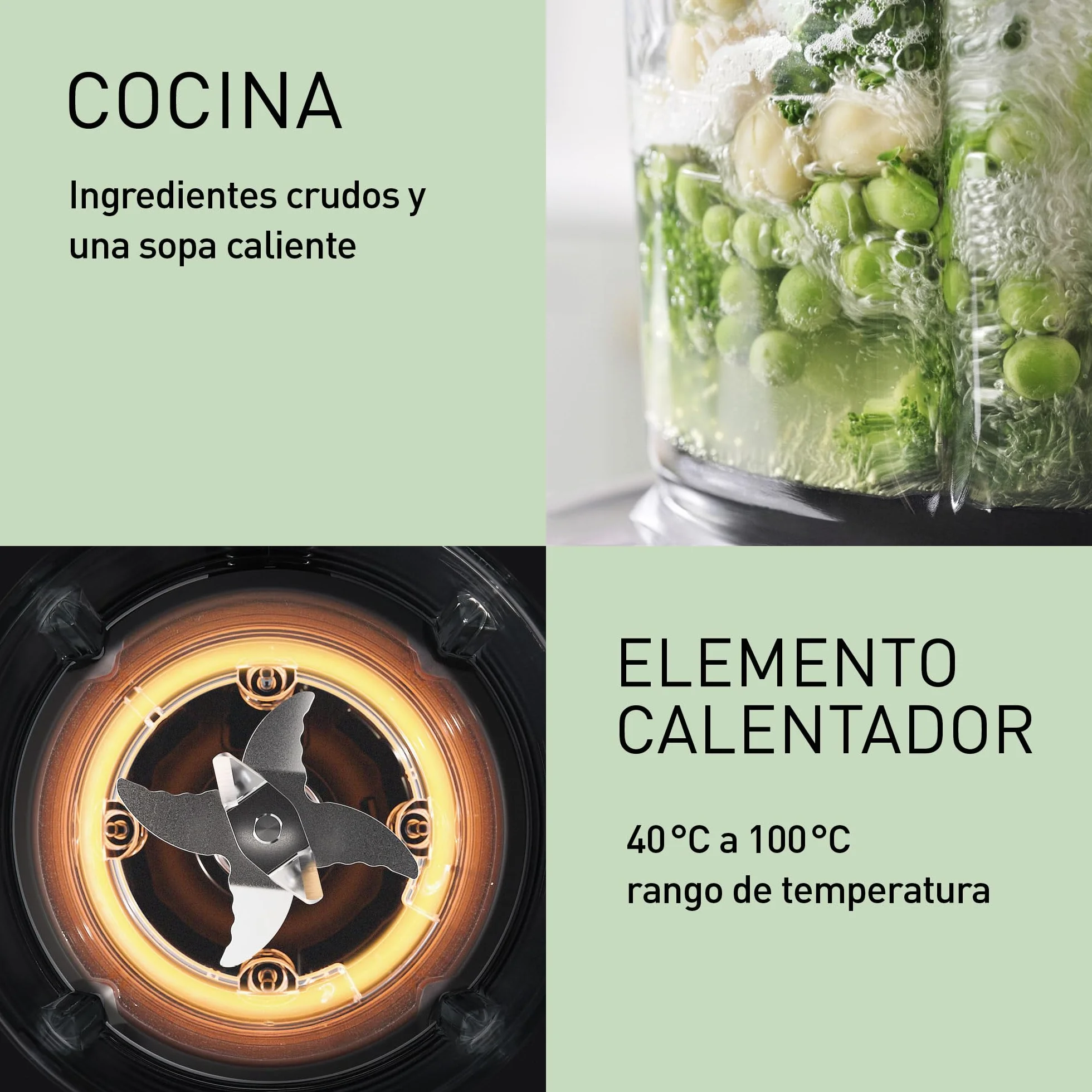 Panasonic MX-HG4401KXE Licuadora y Maquina para Sopa 1.2L 800W 9 Modos Automaticos 10 Velocidades Negro