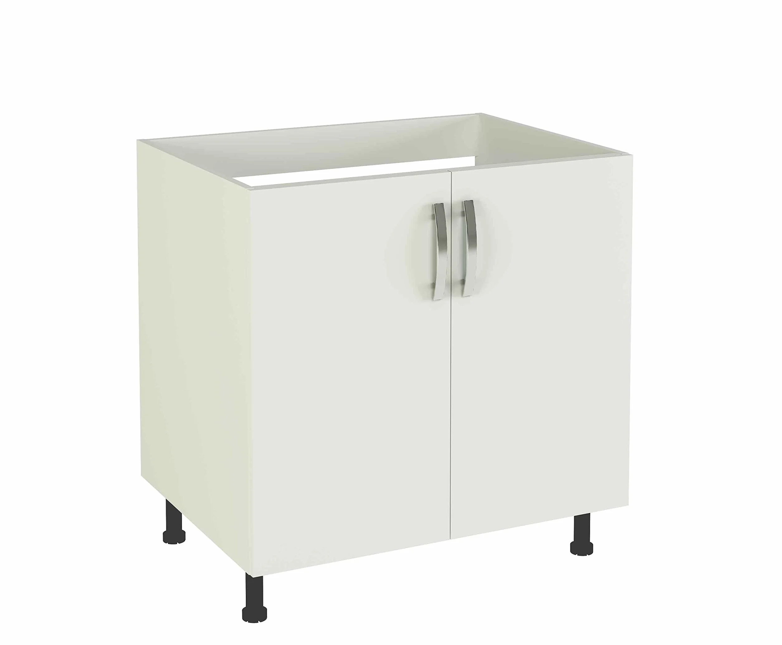 HOGAR24 ES - Mueble Bajo Fregadero 2 Puertas Color Blanco, Medidas: 85 x 80 x 58 cm