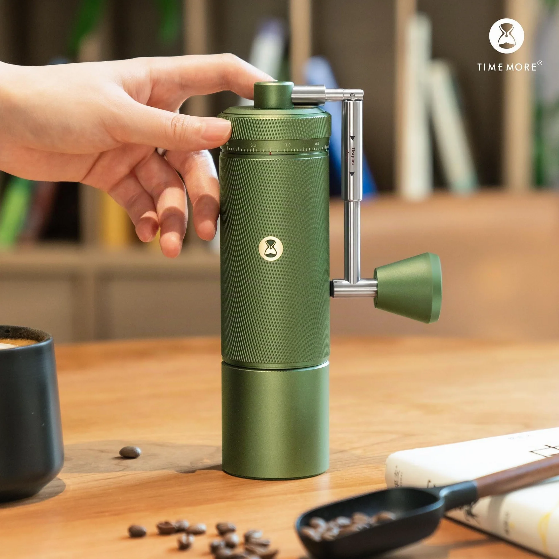 TIMEMORE Chestnut S3 - Molinillo de café manual con capacidad de 30 g, molinillo de café de mano para el hogar, escala de ajuste externo de alta precisión para viajes/campamentos, molinillo de café
