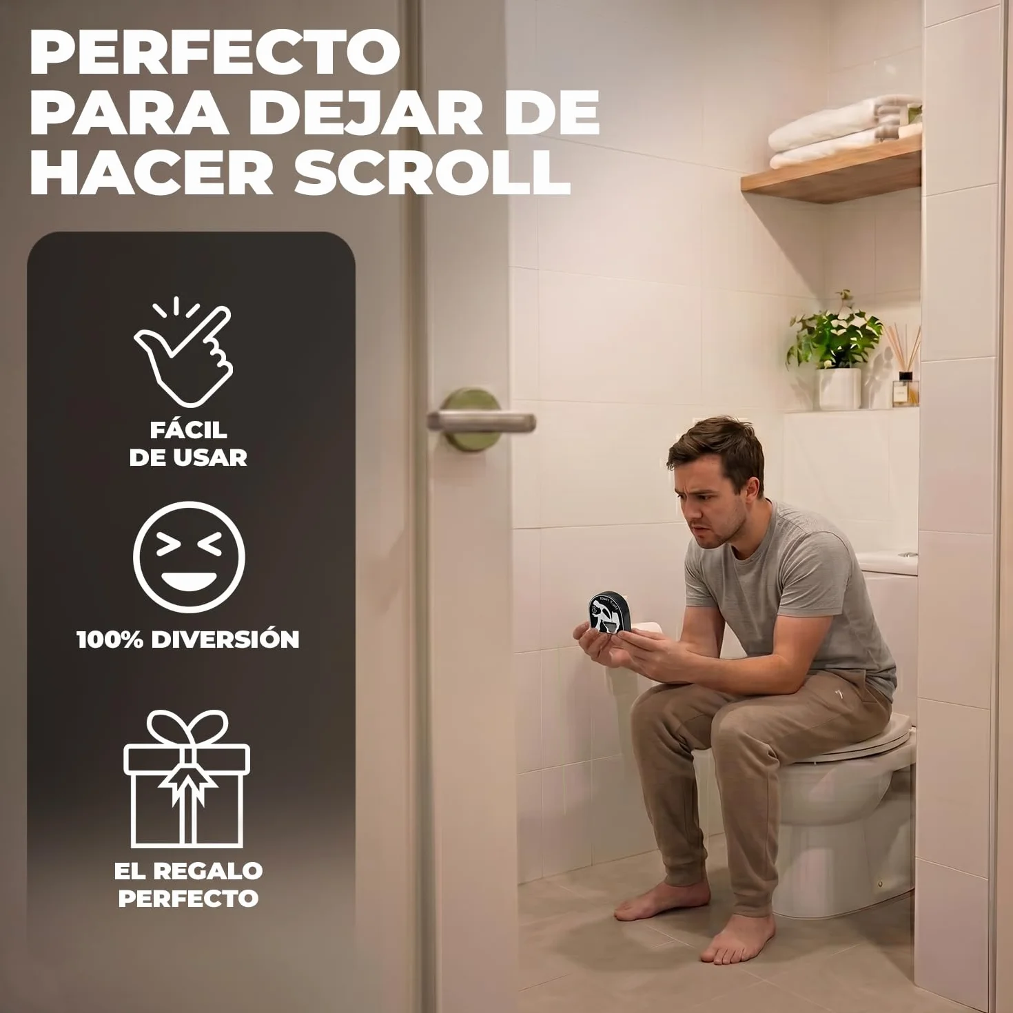 Temporizador Divertido para el Inodoro de 5 Minutos con Ventosa OriginalCorner®
