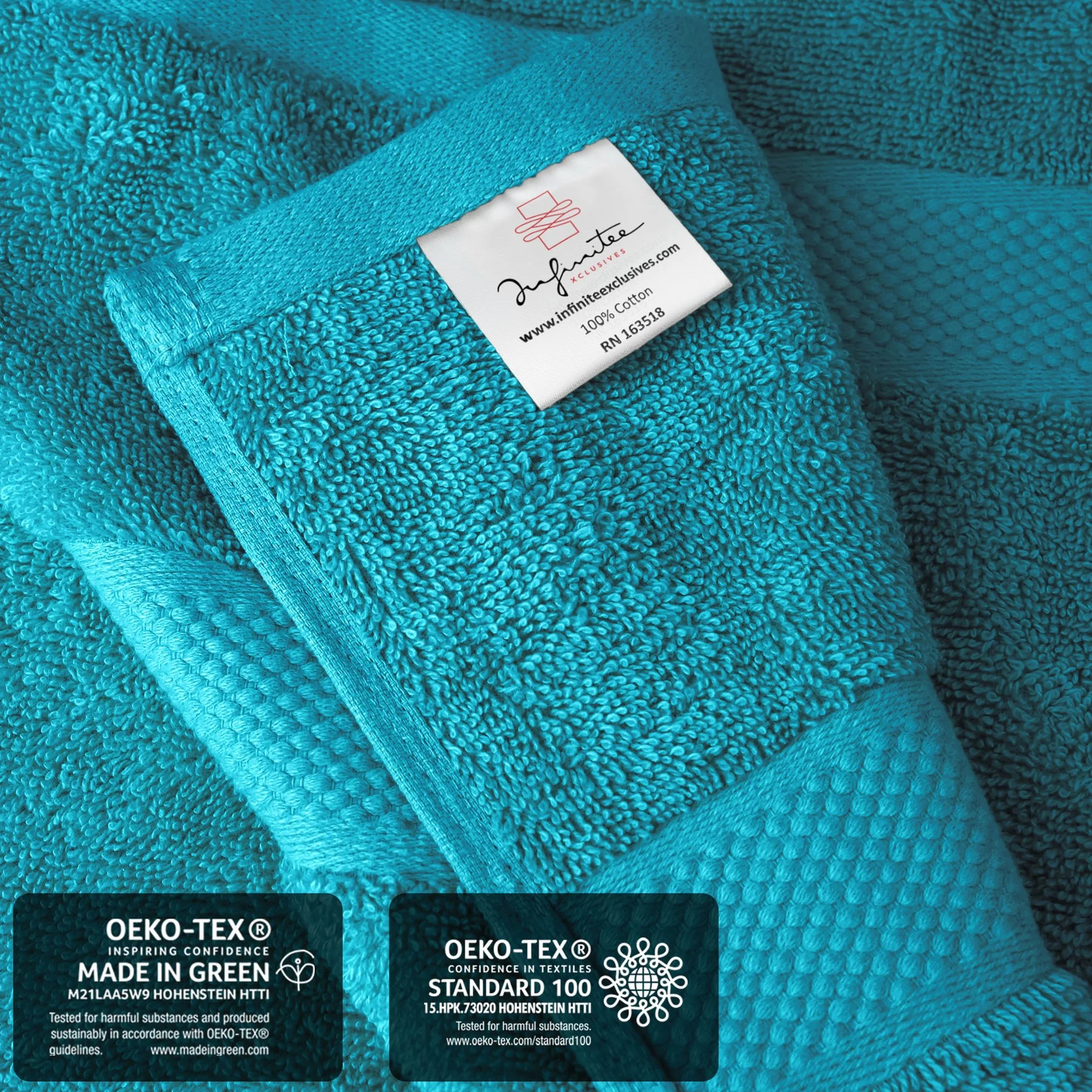 Infinitee Xclusives Toallas de baño Adultos, Paquete de 2 Toallas de baño extragrandes de 90 x 180 cm, 100% algodón Suave, Toallas de baño absorbentes de Gran tamaño, Toalla de