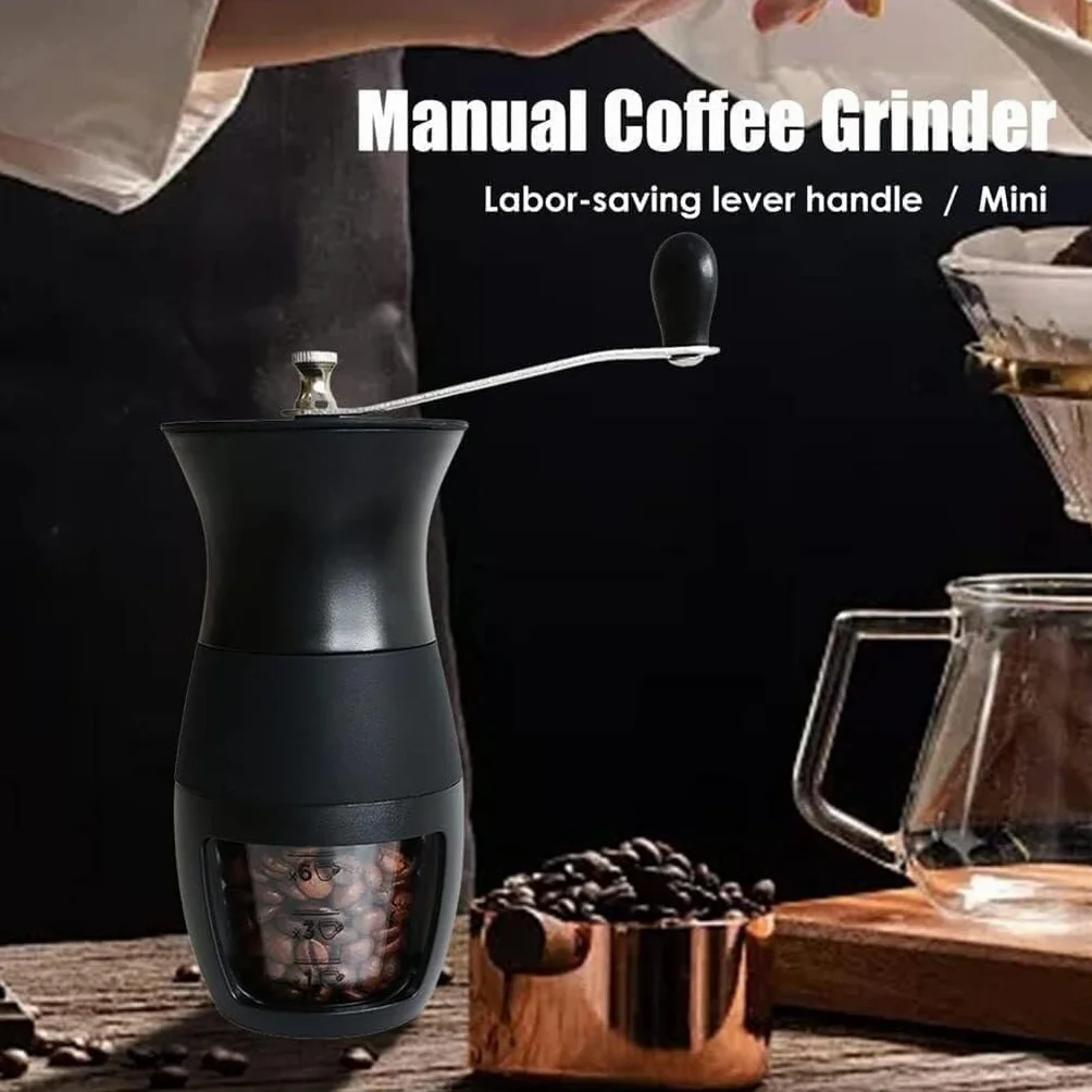 Molinillo de café,Molinillo de café Manual, Molinillo de café Manual con muelas de cerámica, Molinillo de café Manual de Grosor Ajustable for el hogar y for Viajes