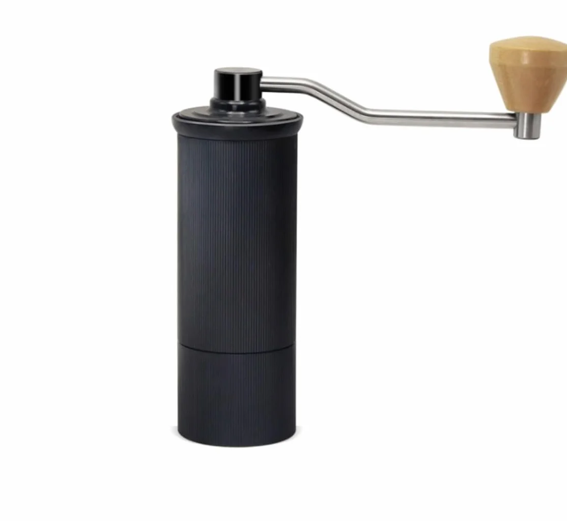 Molinillo Café Molino Cafe Molinillo De Café Manual Duradero, Molinillo De Acero Inoxidable, Molinillo Portátil De Granos De Café con Manivela Moledor De Cafe(Black)