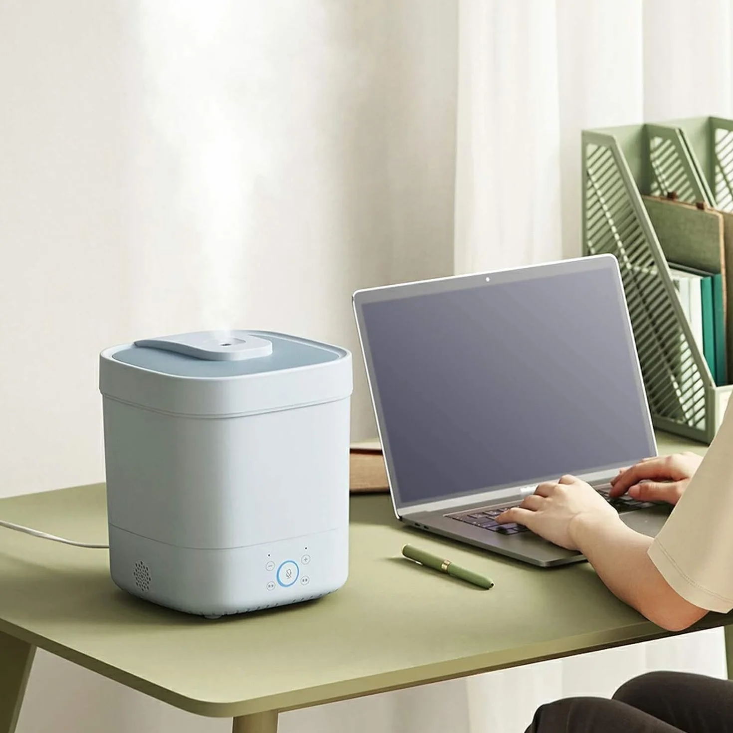 Humidificadores Difusor De Aceite Esencial Grande, Difusor De Aromaterapia Humidificador De Aire Silencioso, Apagado Automático Sin Agua