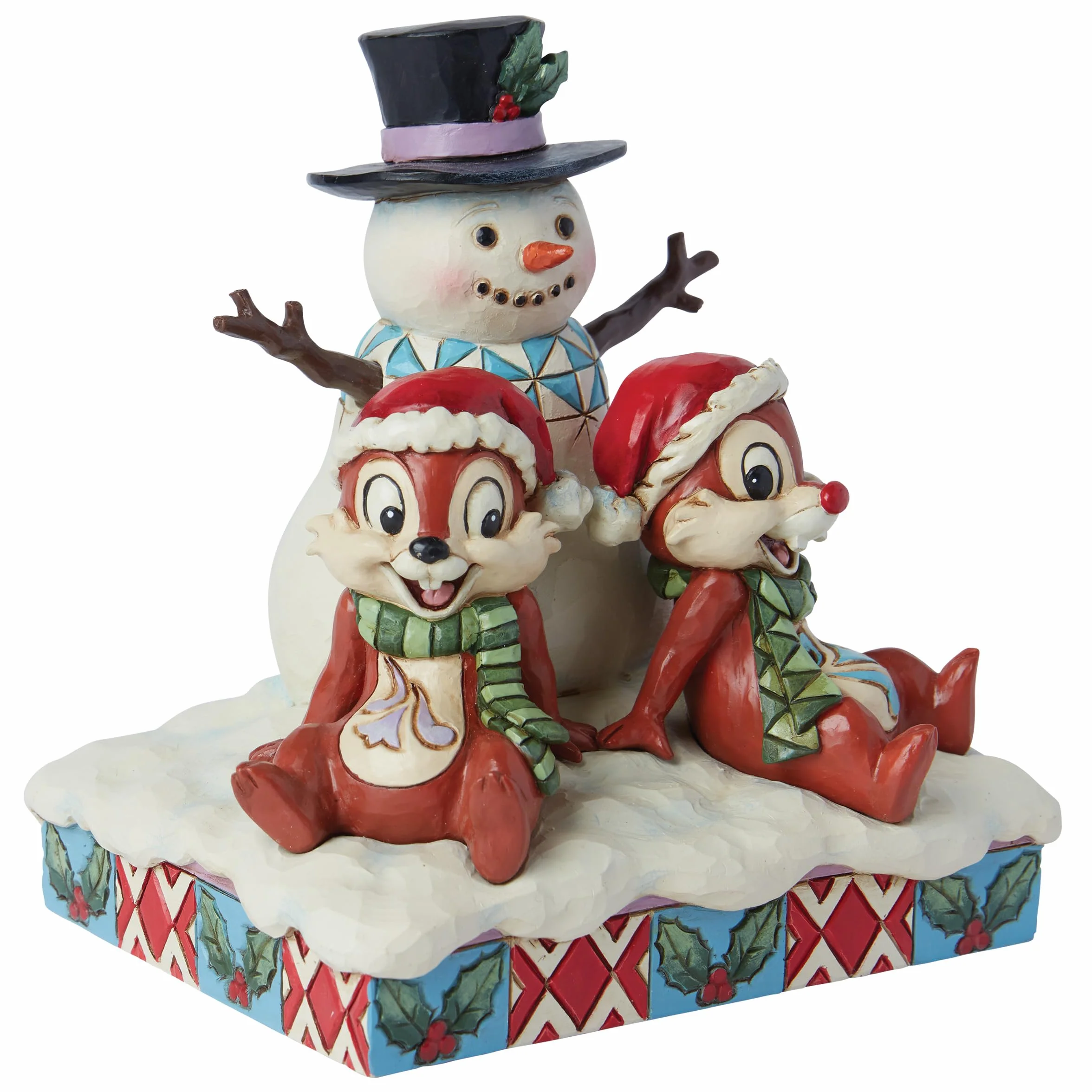 Enesco Jim Shore Chip & Dale Figura de muñeco de Nieve