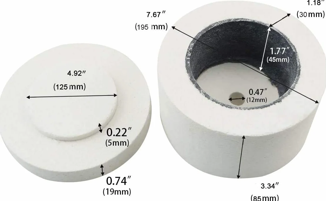 Kit profesional de horno de microondas grande para herramientas de fusión de vidrio 10 unids Set