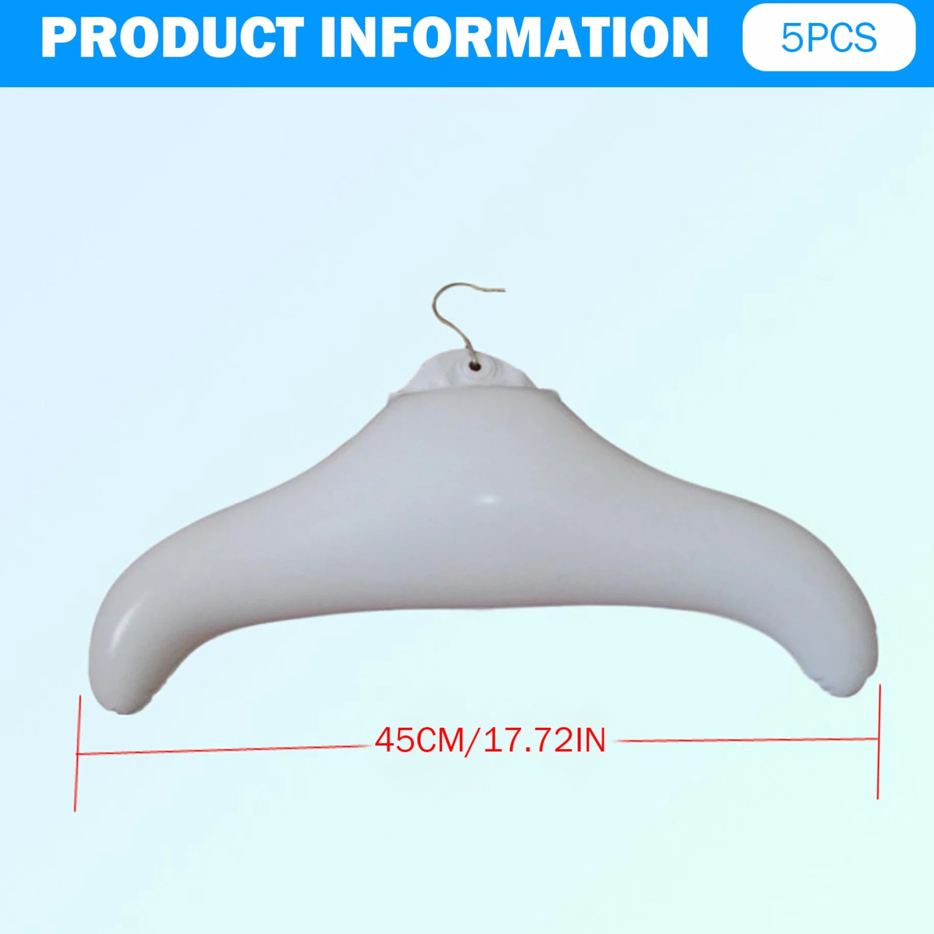 Perchas Inflables de PVC Impermeables 17x10 Pulgadas para Viajes y Camping