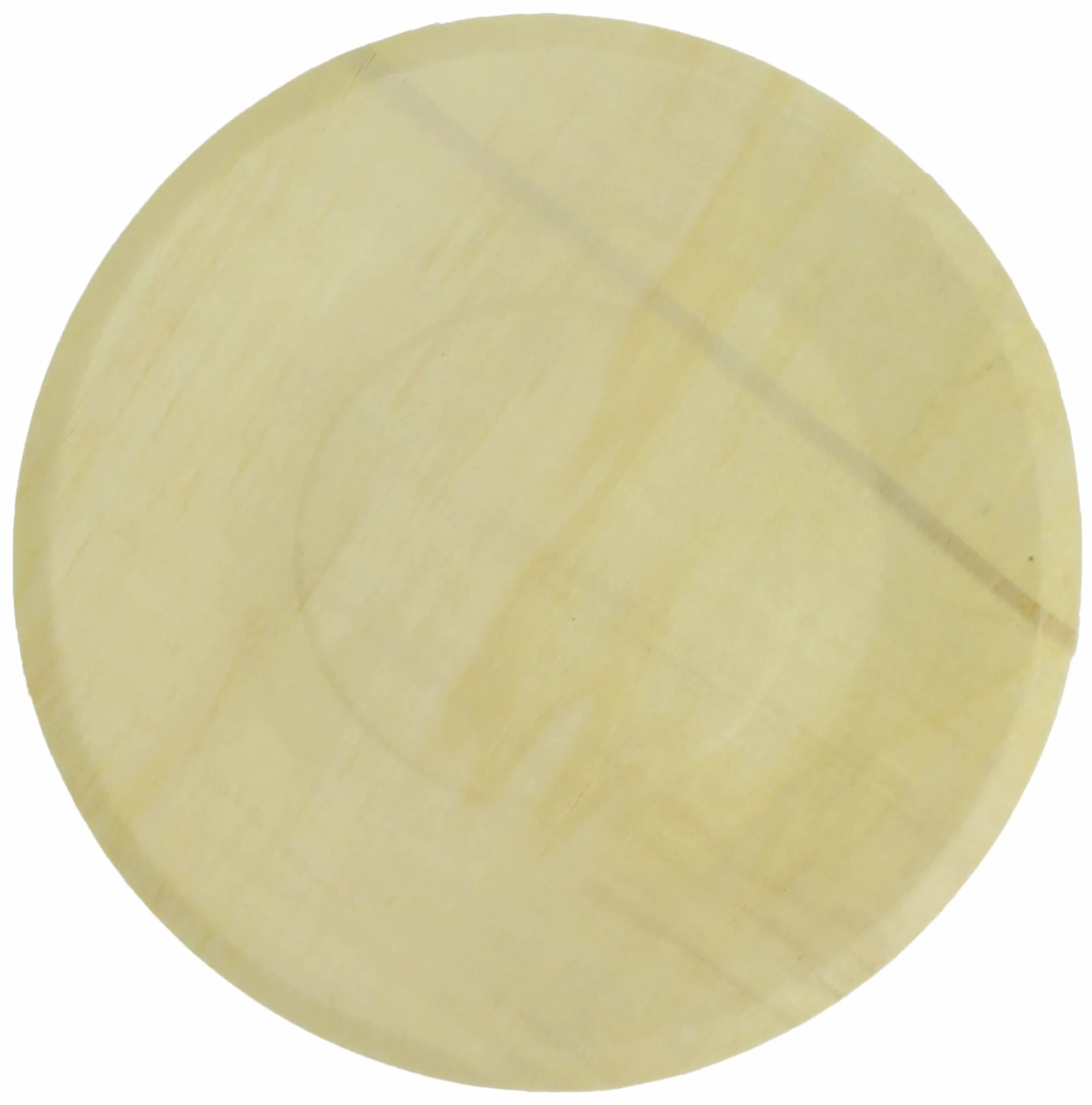 50 Platos de Madera Redondos Ø21,5cm, Biodegradables, Platos para Comida, Tiendas, Eventos