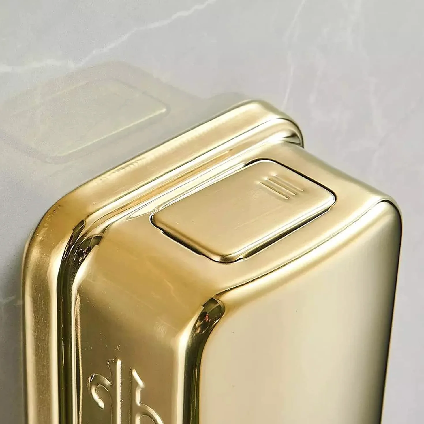 Dispensador de jabón de Acero Inoxidable con Salida Manual, dispensador de jabón de Pared para baño de Hotel, dispensador de jabón de Acero Inoxidable Dorado 304