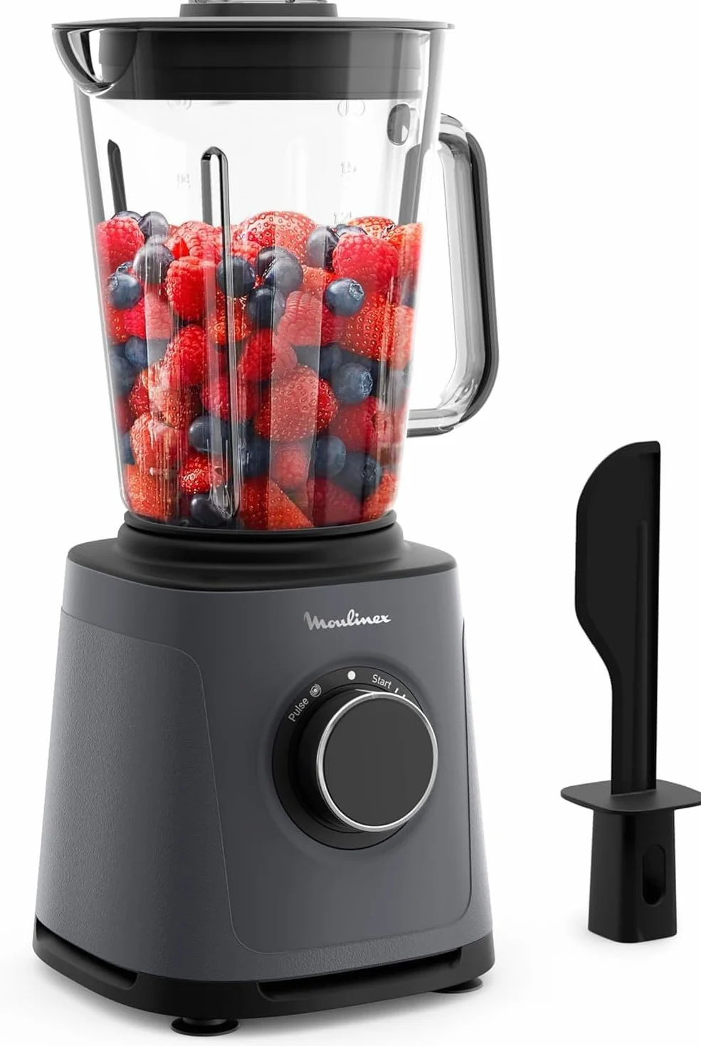 Moulinex PerfectMix Essential, batidora de alta velocidad, 1200 W, tecnología de cuchillas Powelix, fácil de limpiar, LM771BF0