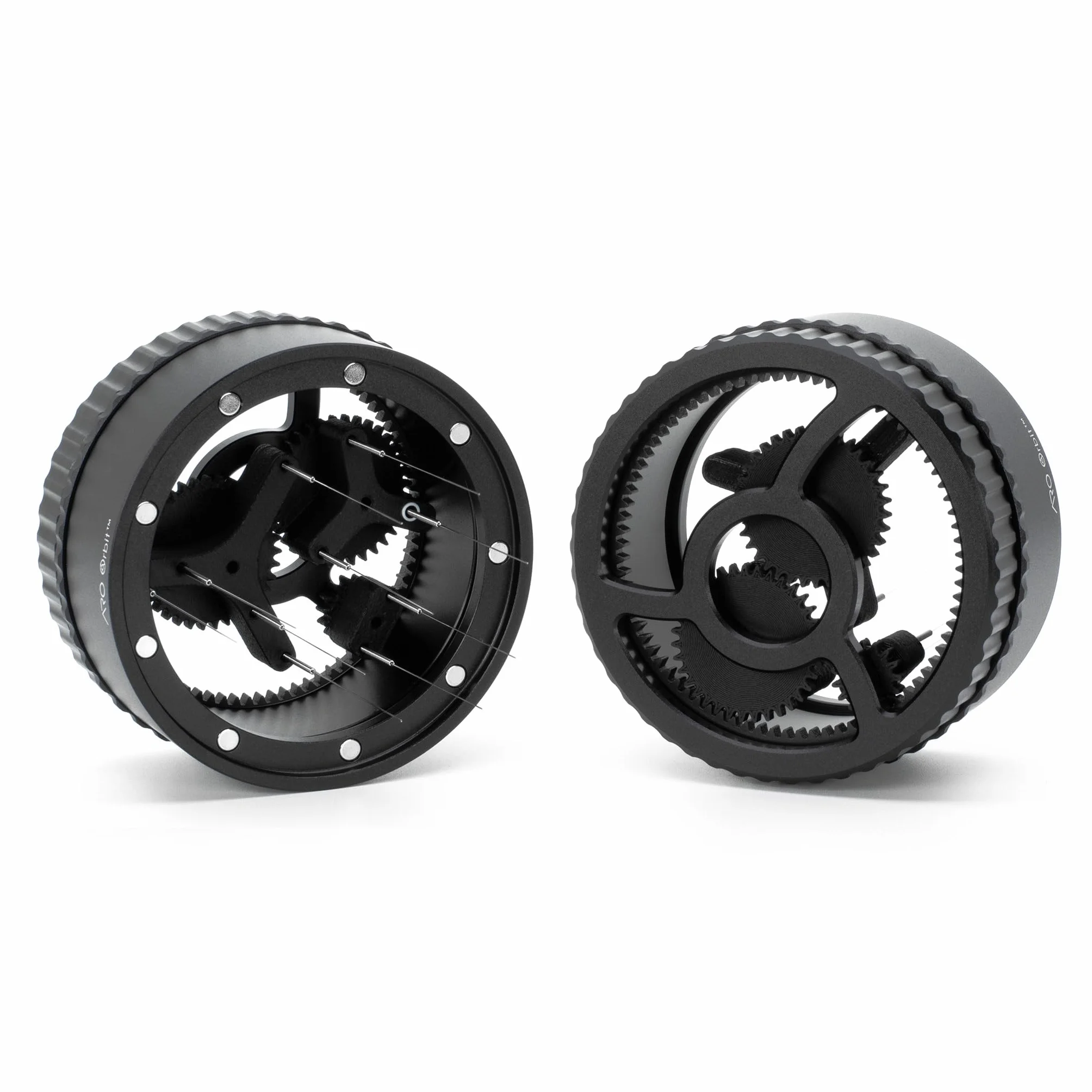 ARO Orbit PRO™ - Herramienta de distribución de espresso espirográfico de aluminio | WDT adaptado para baristas domésticos y cafeterías profesionales (negro, 54 mm)