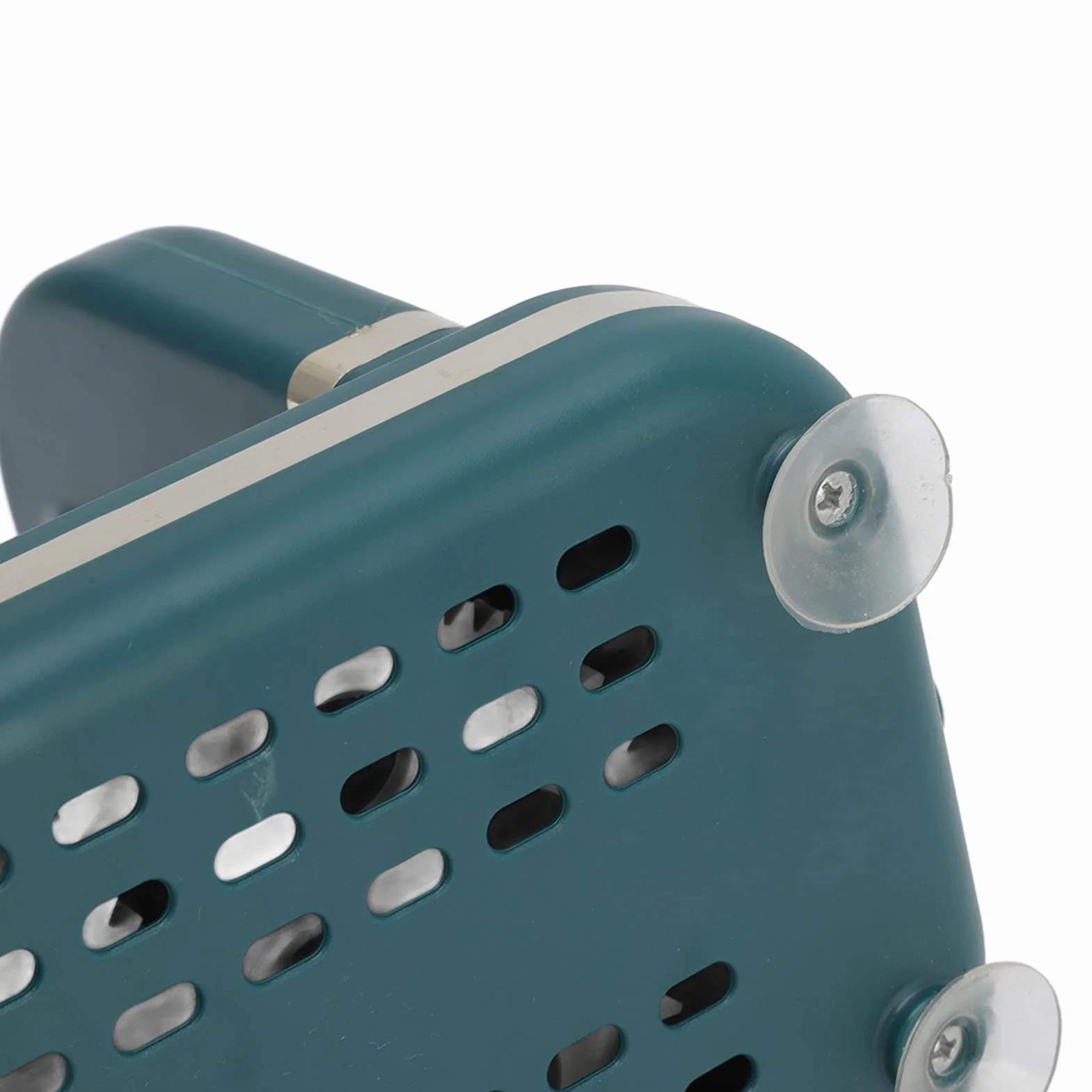 Pelador Manual de Manzanas, Cortador de Peras con Base de Succión y Cuchilla de Acero Inoxidable Verde Oscuro
