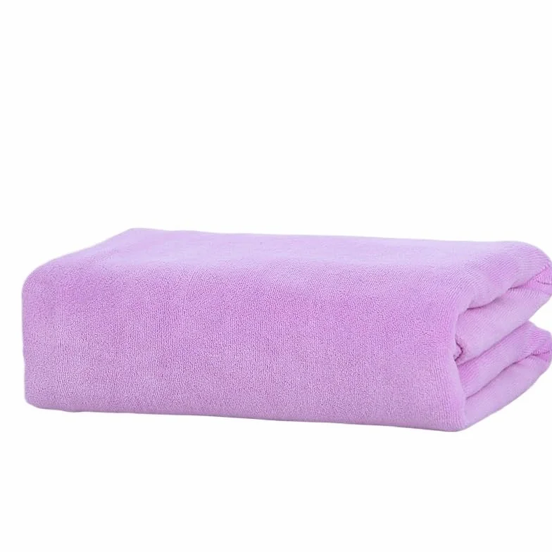 Genérico Toallas Baño Grandes,Bath Towels Toalla de baño súper Absorbente y Secado rápido 180 x 200 cm, Toalla Lujo Grande, Hotel Suave for Usar(Light Purple,180x200cm)