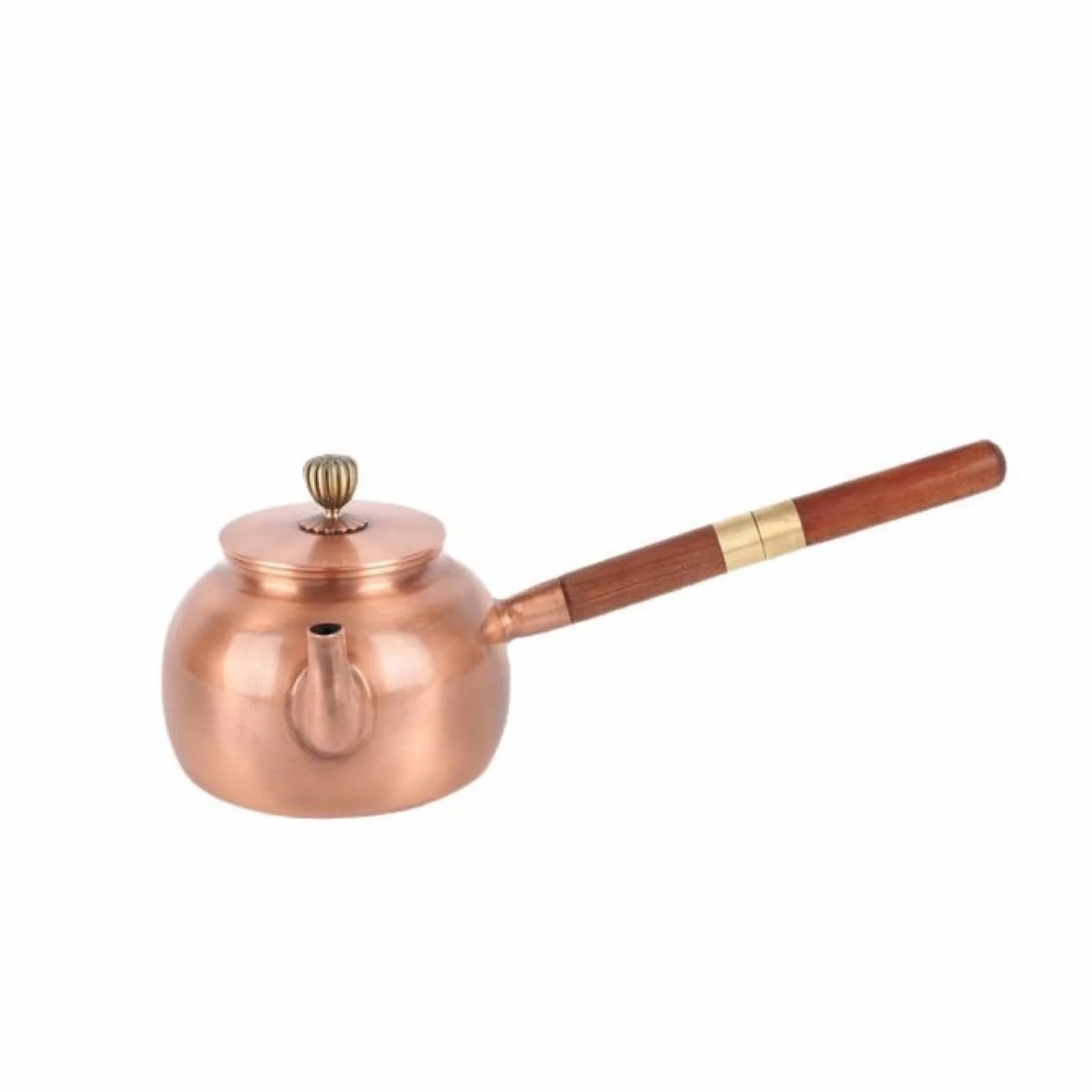 Tetera Cobre Tetera con Mango Compacto Hervidor para Aficionados Al Té, Cocina, style to 4