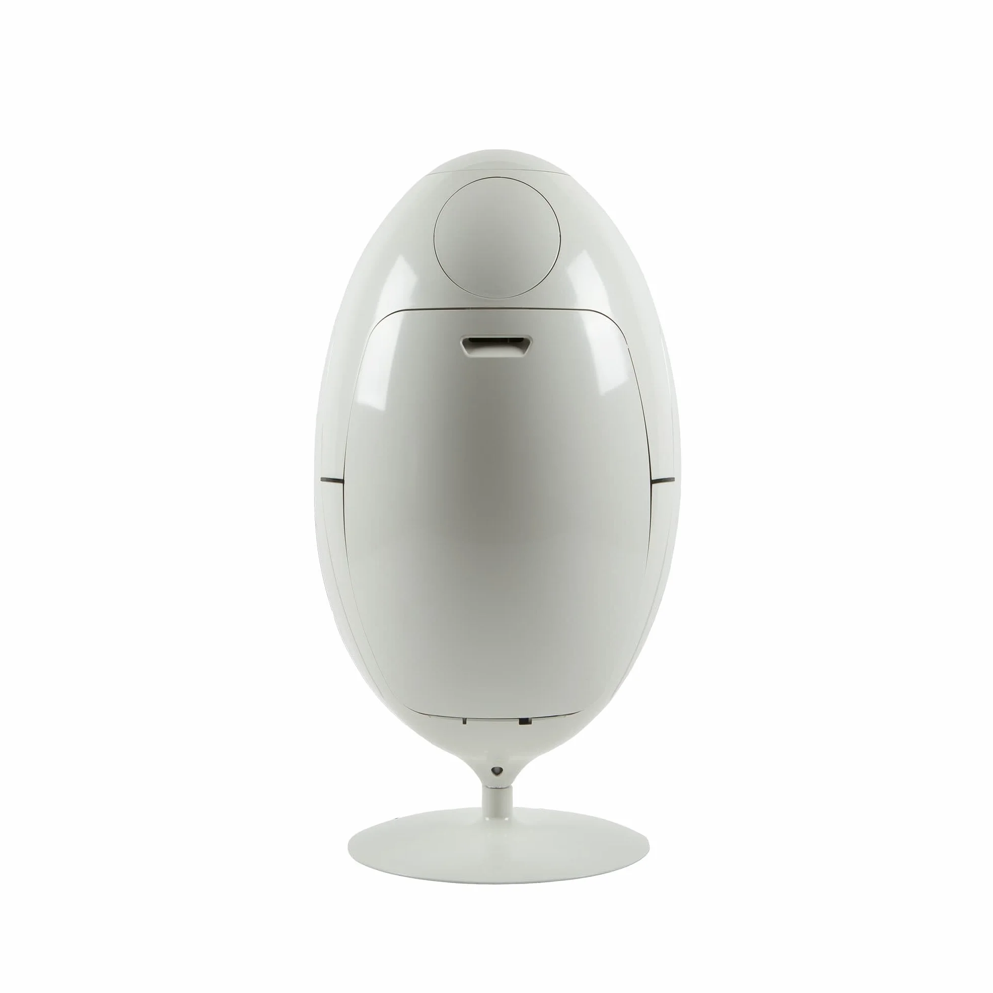 SoldiDesign Ovetto Contenedor 3in1 para la Recogida Selectiva, 54 Litros (3 Compartimentos de 18 Litros), Papelera para Interior o Exterior, Cubo de Basura Cocina, Papelera Diseño Blanco