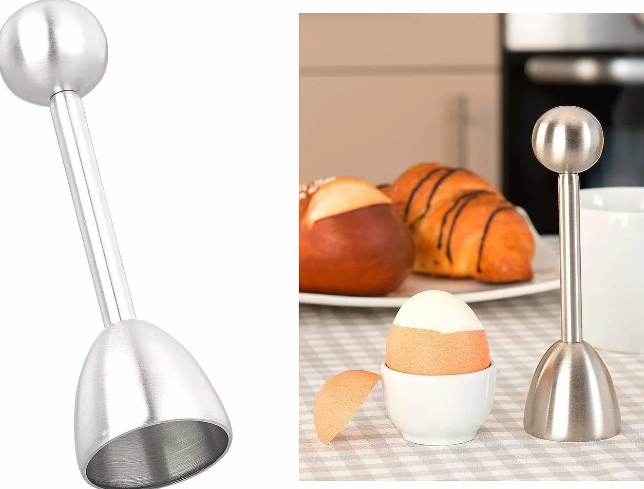 Stainless Steel Egg Cracker Topper Separator Cortador