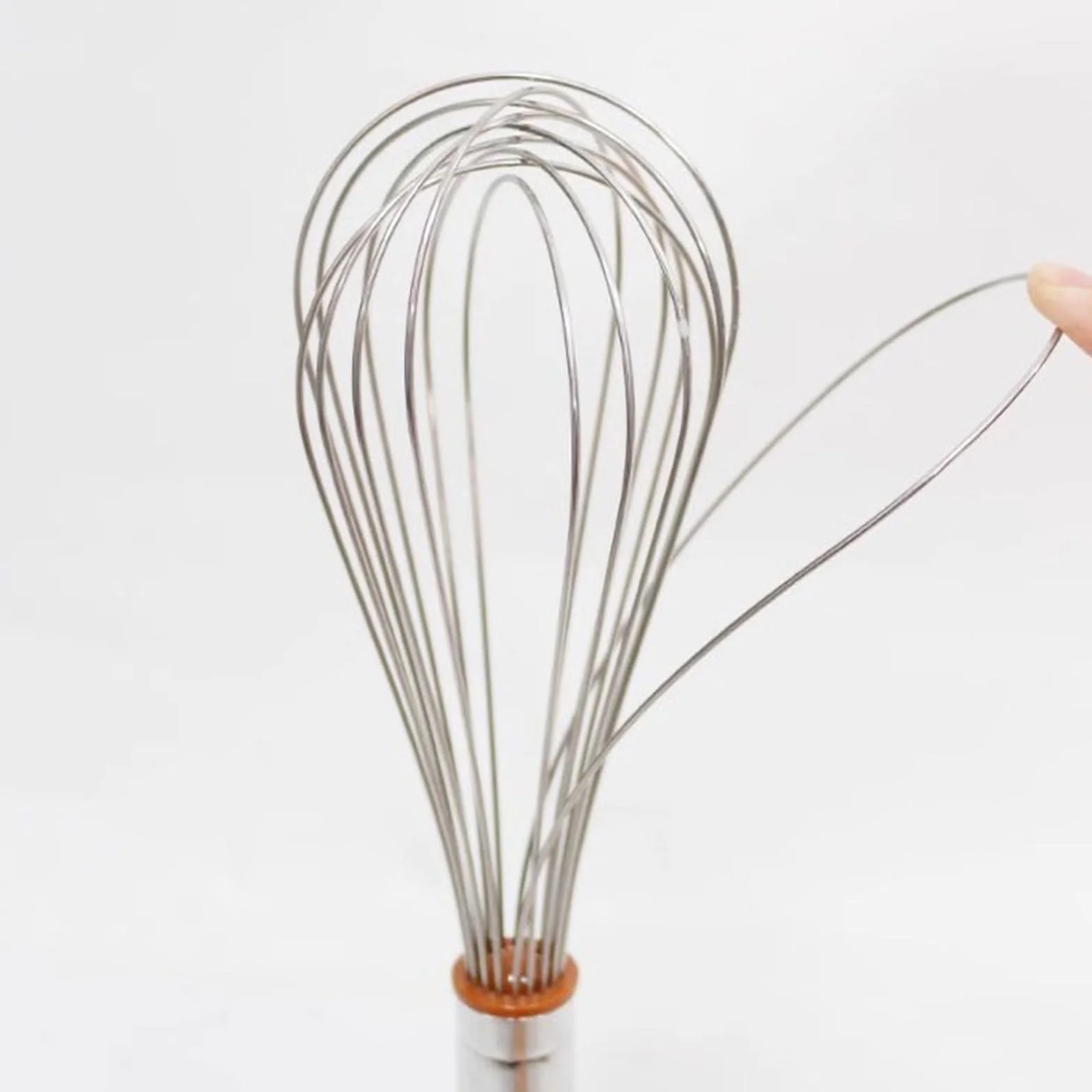 Batidora batidora de Huevos de Acero Inoxidable, batidora Manual, Resistente al Calor, for cocinar, Mezclar, batir, espumar, Revolver y más, montada en la Pared (Size : 43cm)