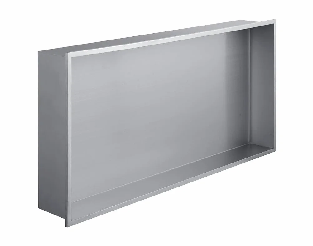 Hornacina de Ducha a Empotrar 60x30x10 cm | Acabado Inoxidable | Estante de Pared para Baño | Diseño Moderno y Resistente | EUROSANIT
