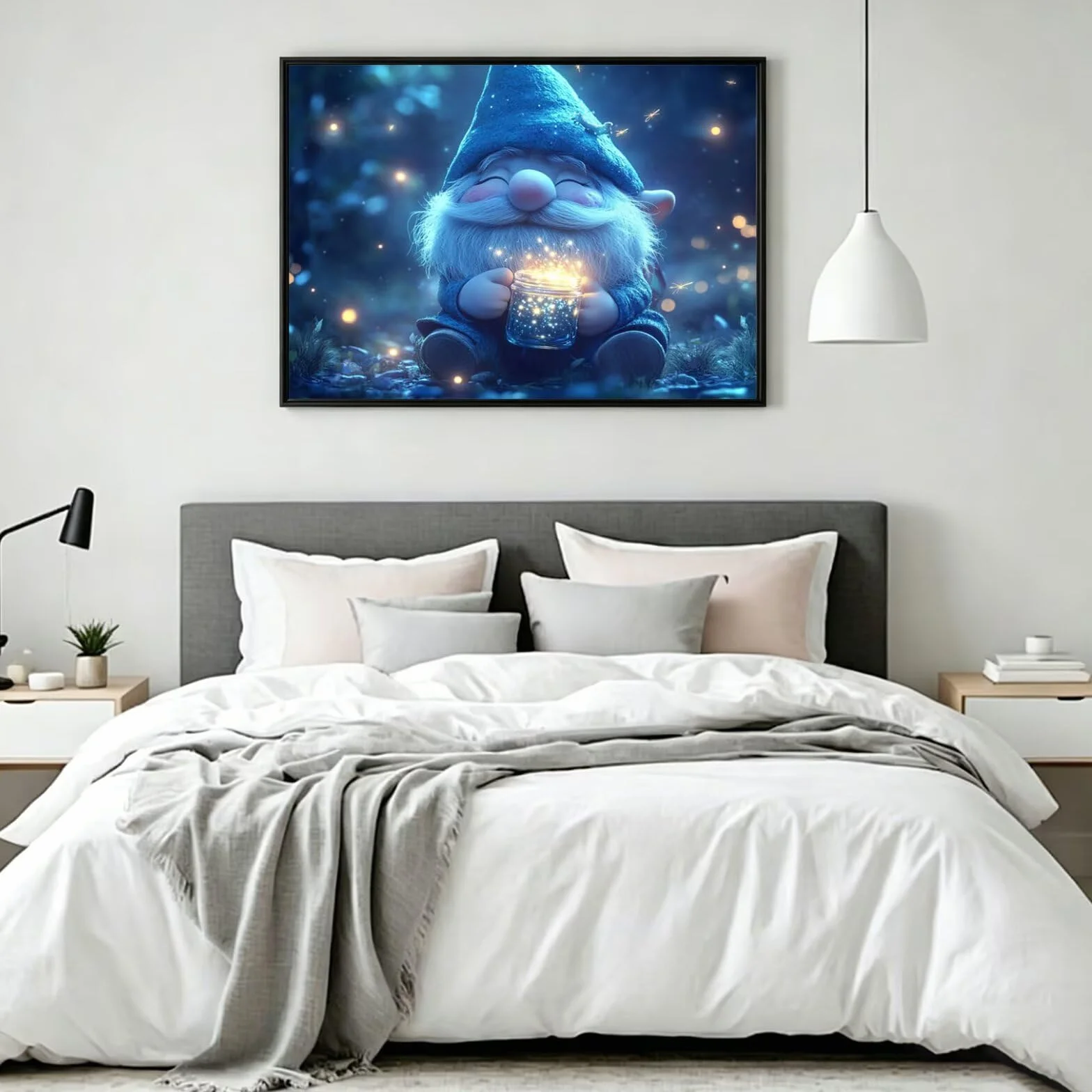 Pintar por Numeros Enano Pinturas Acrilicas Fantástico Pintura por Numeros Lienzos para Pintar, Pintura Acrilica Manualidades, Decoración para Hogar, Regalos Cumpleaños, 90x120cm Sin Marco, q-998
