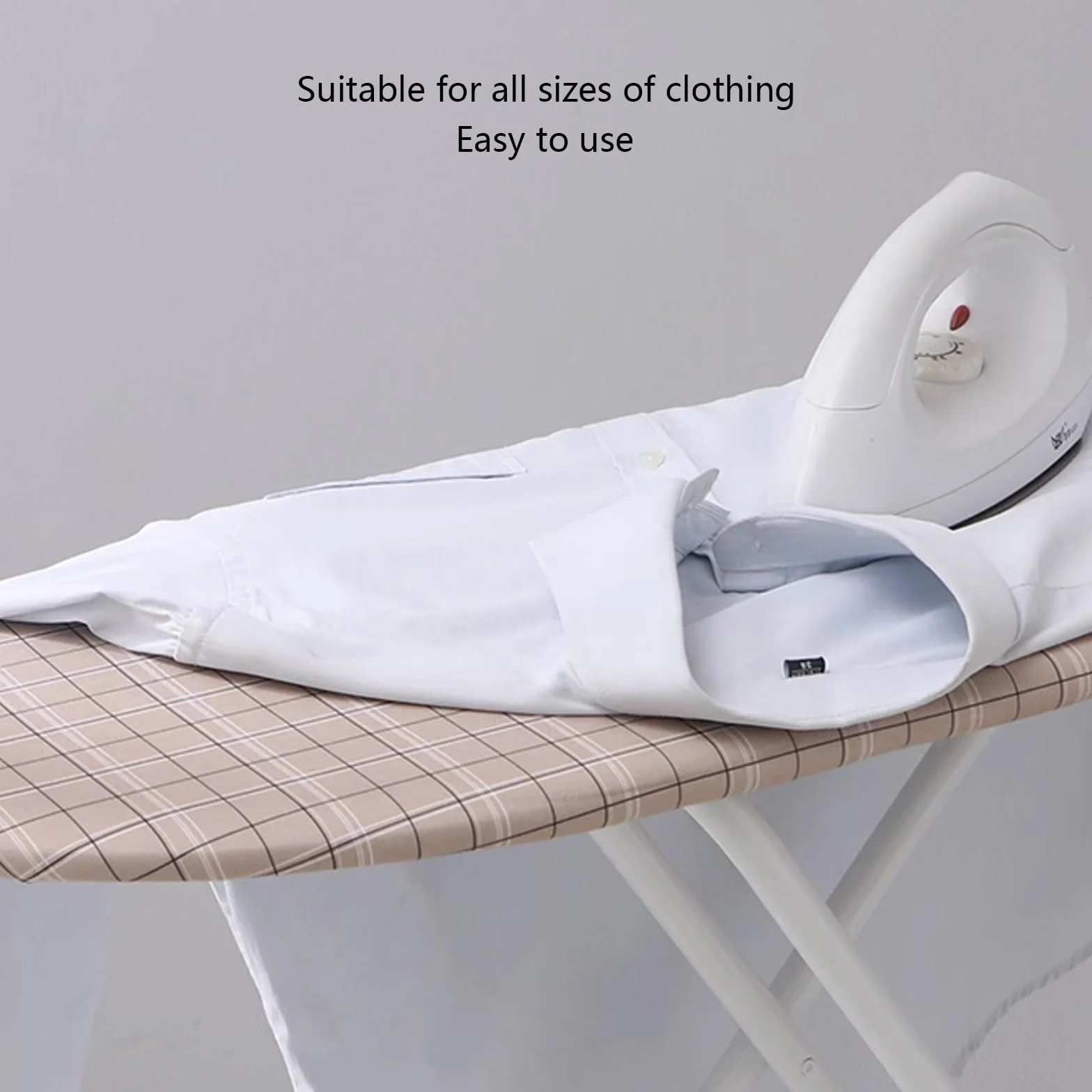 Tabla de Planchar Plegable Tabla de Planchar a Vapors Grande Soporte de Planchado Ajustable Estructura Robusta de Cuatro Patas Fácil de Mover Adecuada Para uso en el Lavadero Del Hogar o en el Dormito