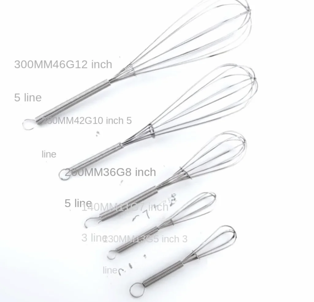 Batidor Huevos Batidor De Huevos Manual Giratorio Multifuncional, Herramientas Cocina For Hornear, Acero Inoxidable Utensilios Cocina(5 Inches)
