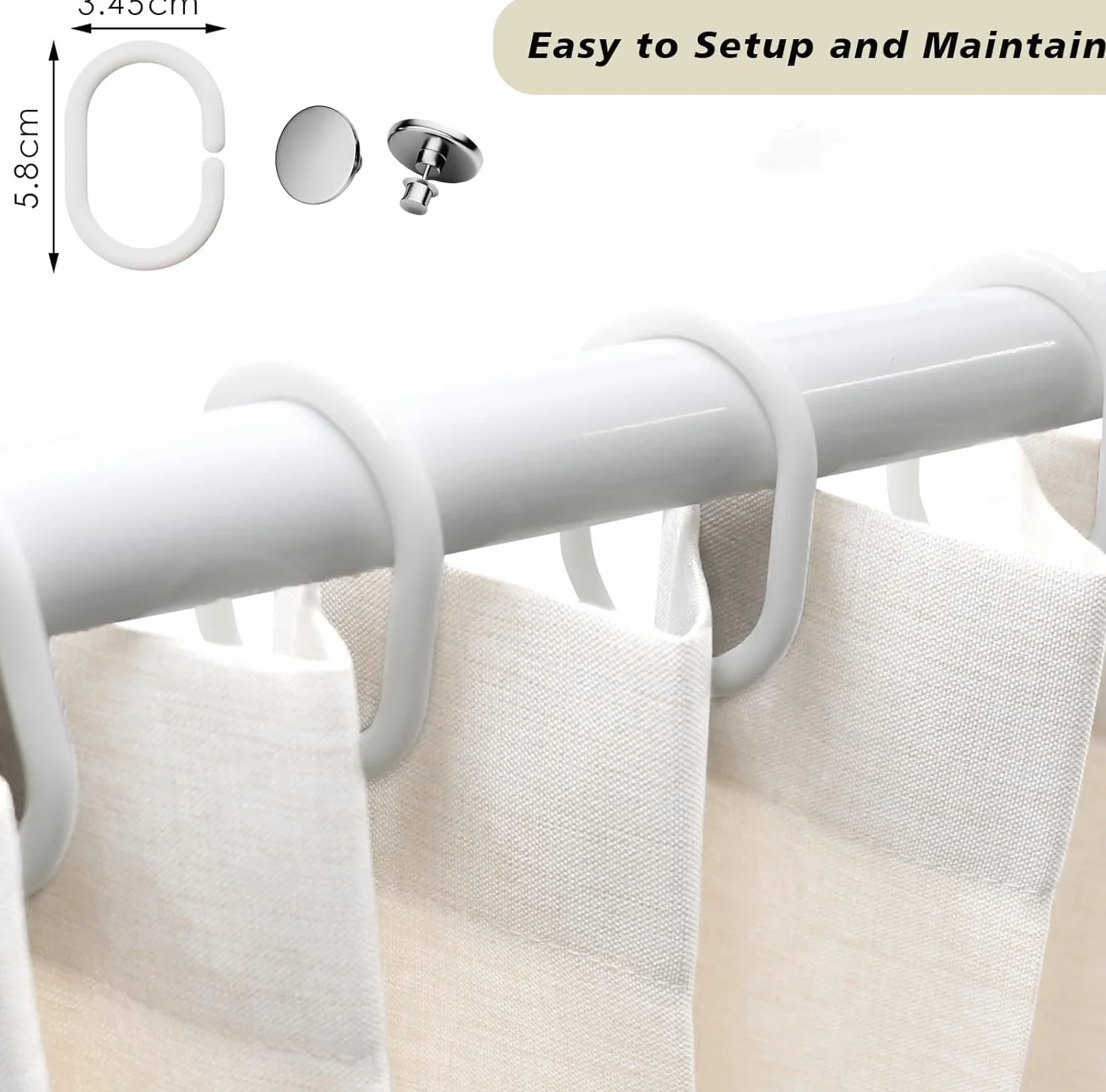 Personalizable Cortina Plegable baño corrediza，Separador de Espacios Interiores，Adecuado para Puertas correderas, armarios-Beige- 220x200cm