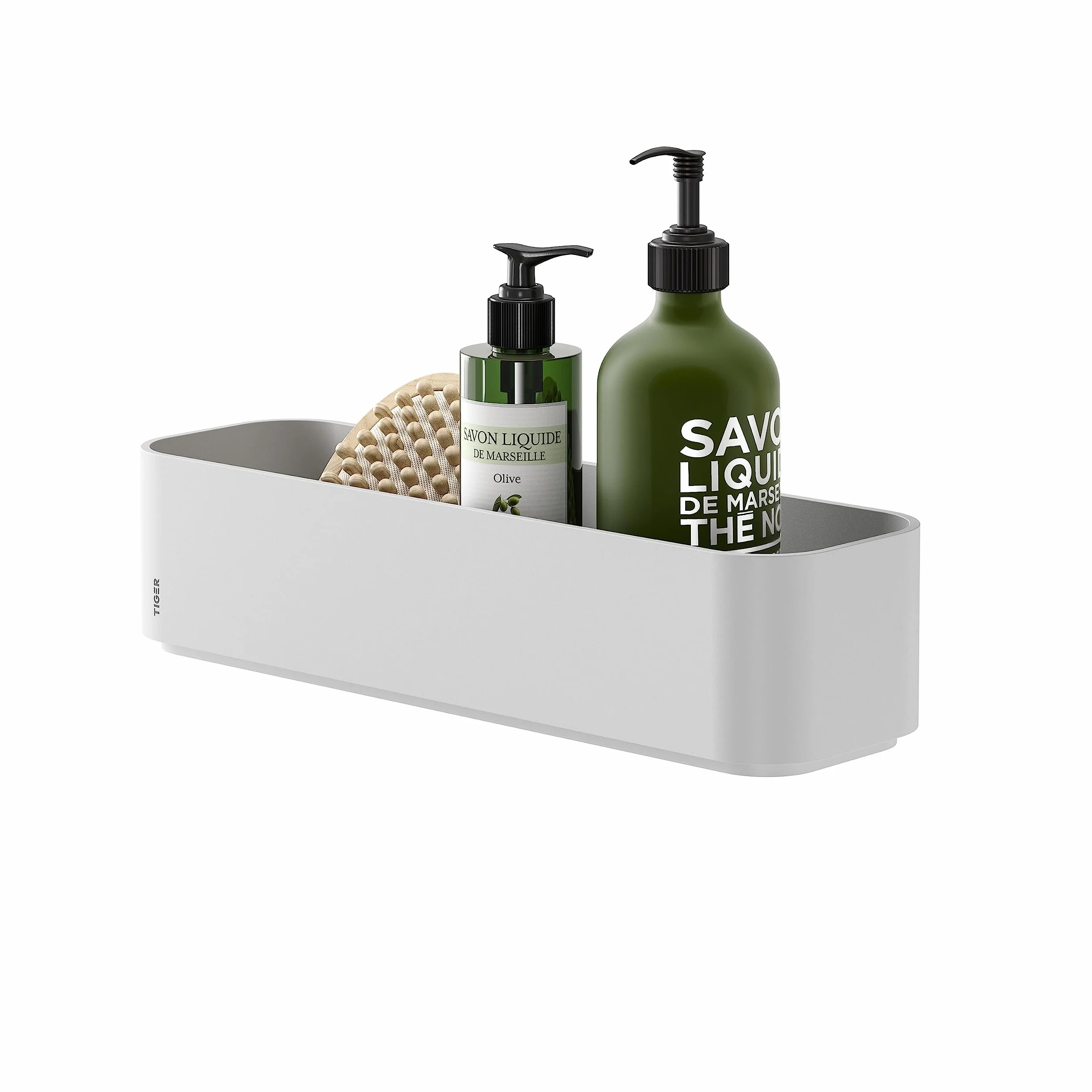 Tiger 2-Store Estante de Pared o Cesta de Ducha, 35 cm, Blanco