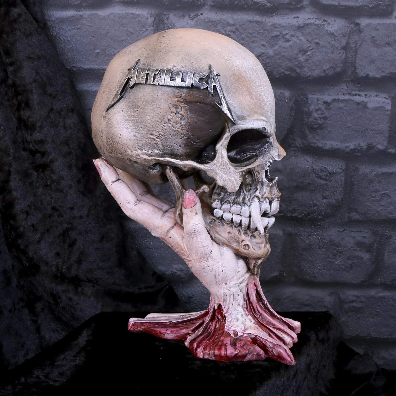 Nemesis Now Metallica Sad But True Skull 22 cm, Resina, Gris Pardo