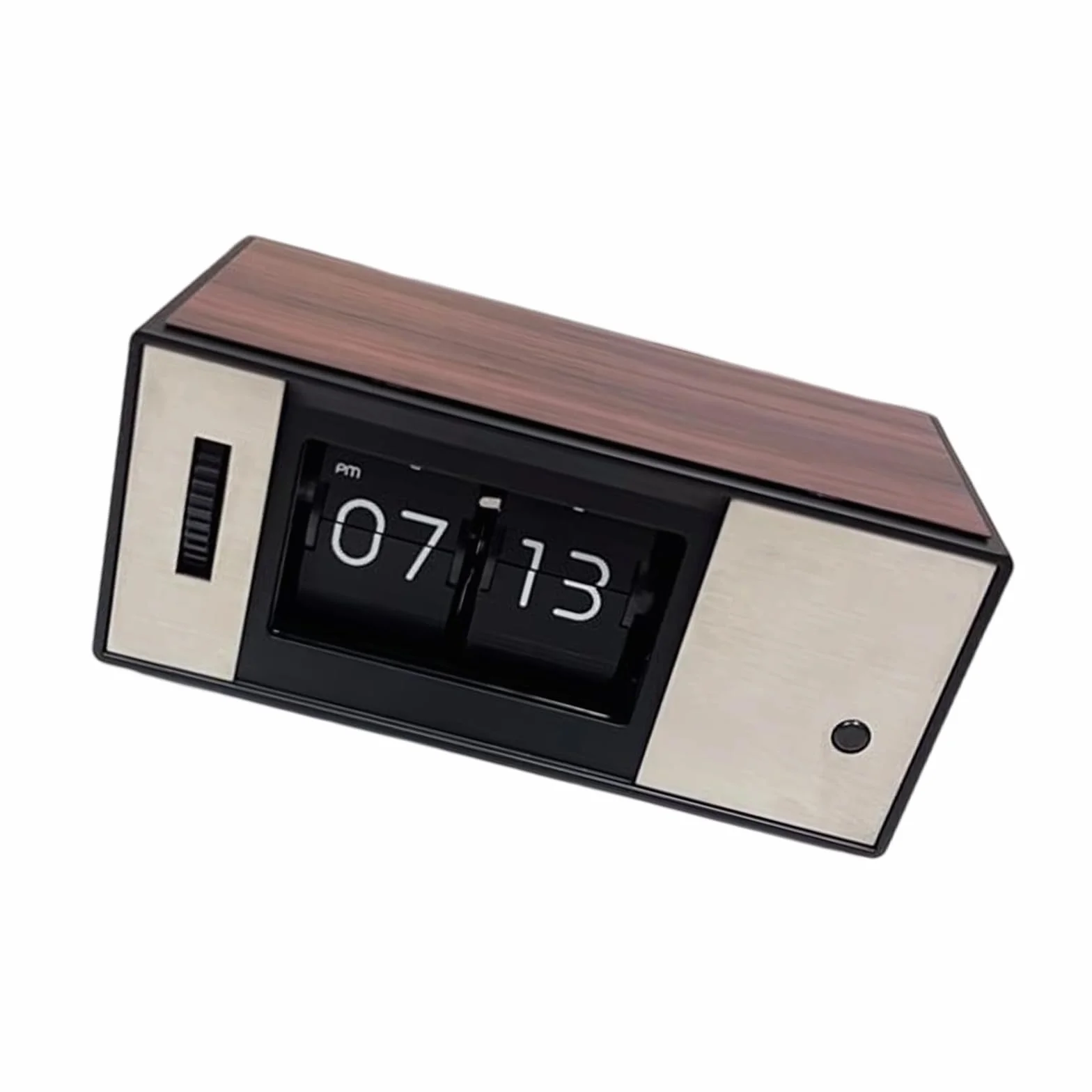 Reloj industrial vintage con pantalla de números grandes, función de luz nocturna, pieza de decoración de teletrabajo, accesorio de coche, reloj de lanzamiento antiguo para exhibición