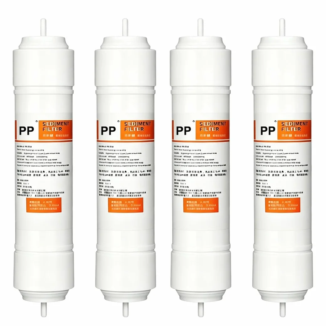4 Unidades Filtro Sedimentos Polipropileno 11x2.5",diseño Varilla Recta Ajuste Rápido 1/4",para Sistemas Ósmosis Inversa Toda Casa,sistemas Purificación Y Máquinas Hielo(1/4 Inch Fitting)